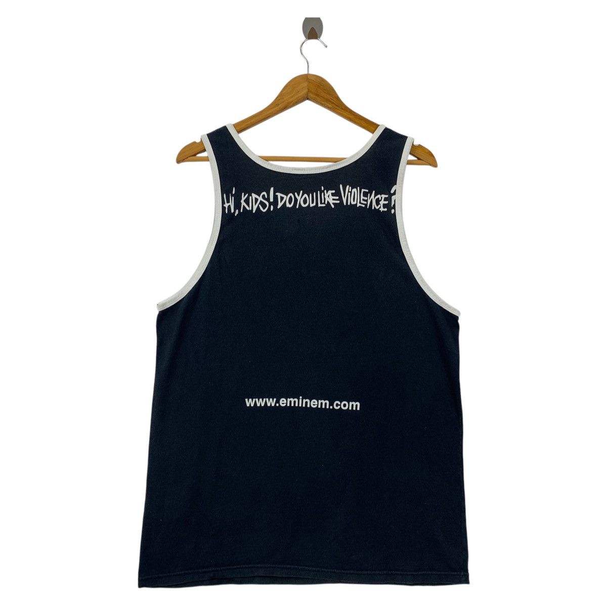 Band Tees × Vintage Vintage EMINEM Slim shady printed sleeve less tank top tee Size US M / EU 48-50 / 2 - 4 Thumbnail