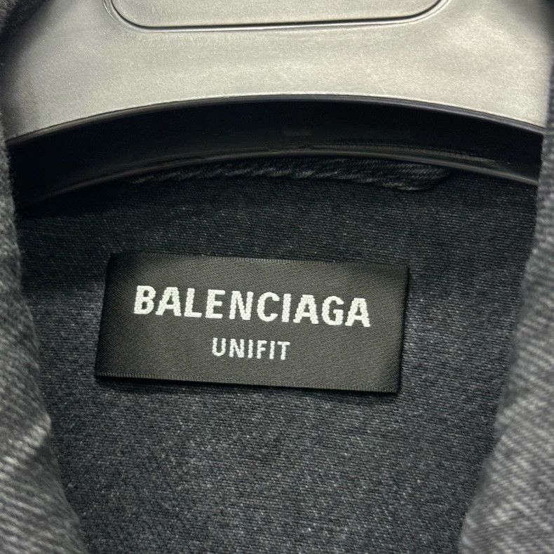 Balenciaga Balenciaga size M Year of the Tiger Black Washed Denim Jac Size US M / EU 48-50 / 2 - 4 Thumbnail