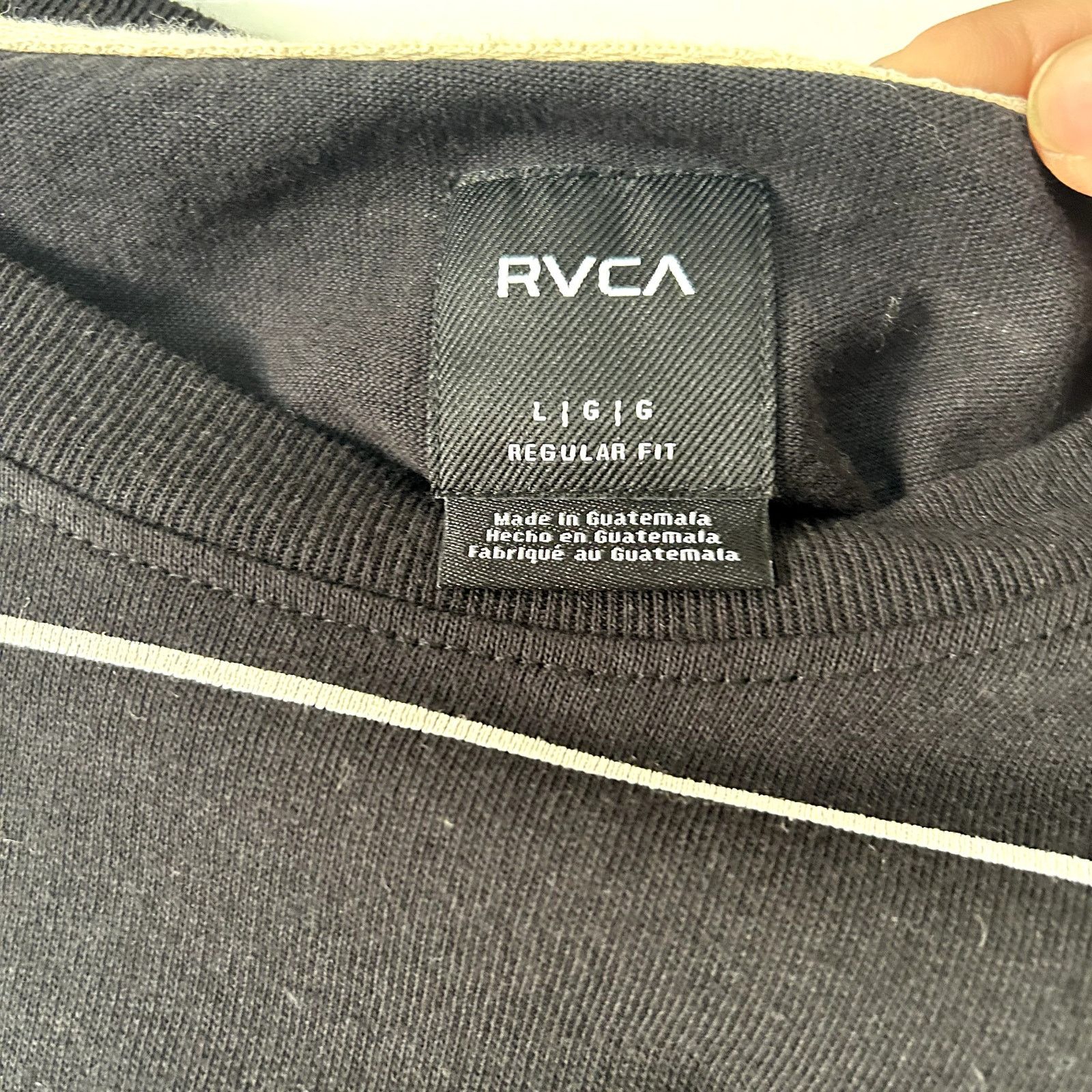 RVCA RCVA Vallejo Striped crew neck t-shirt Size US L / EU 52-54 / 3 - 5 Thumbnail