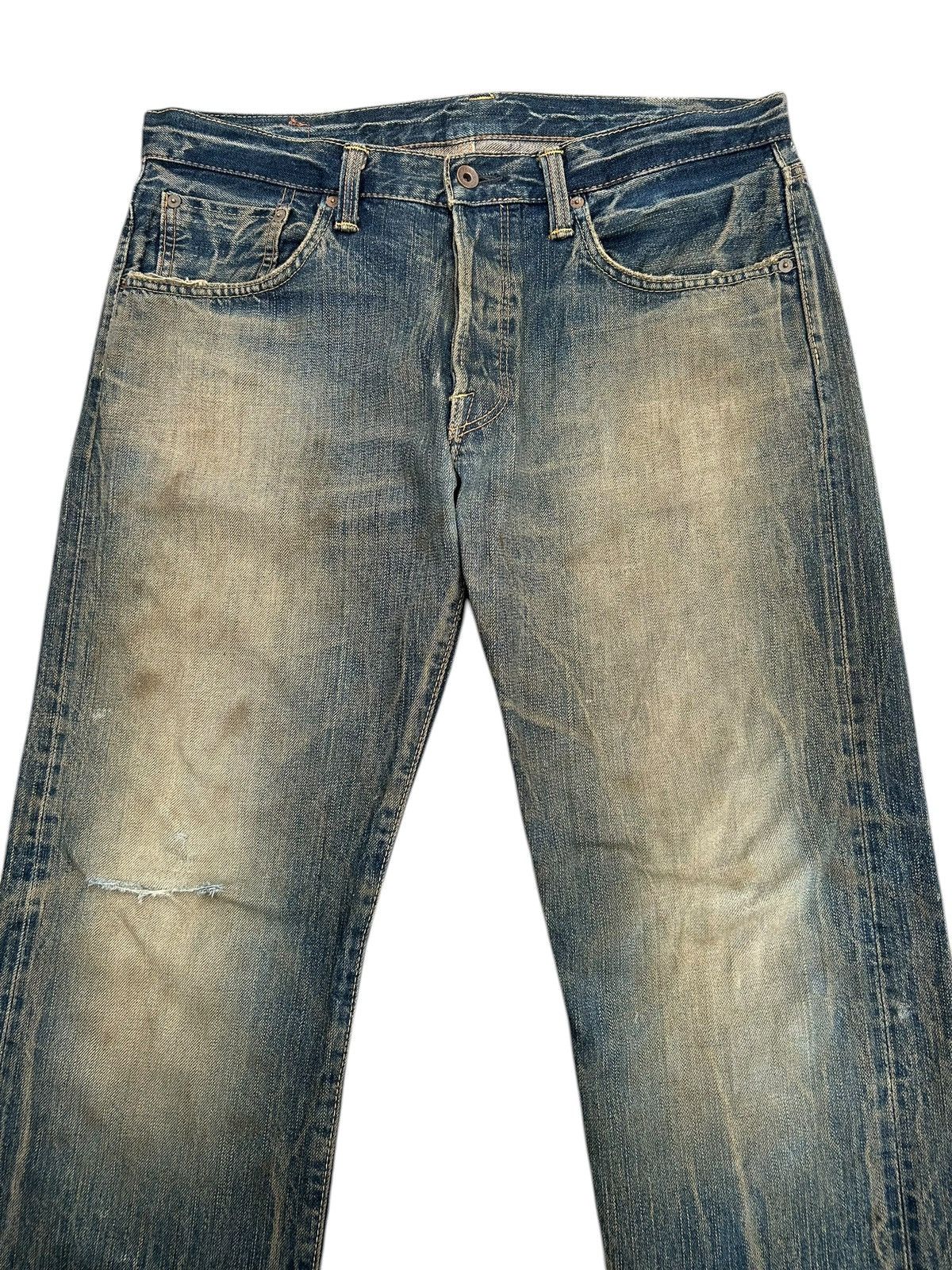Kapital Rusty Vintage Edwin 505 BXX Selvedge Distressed Denim Jeans Size US 36 / EU 52 - 4 Thumbnail