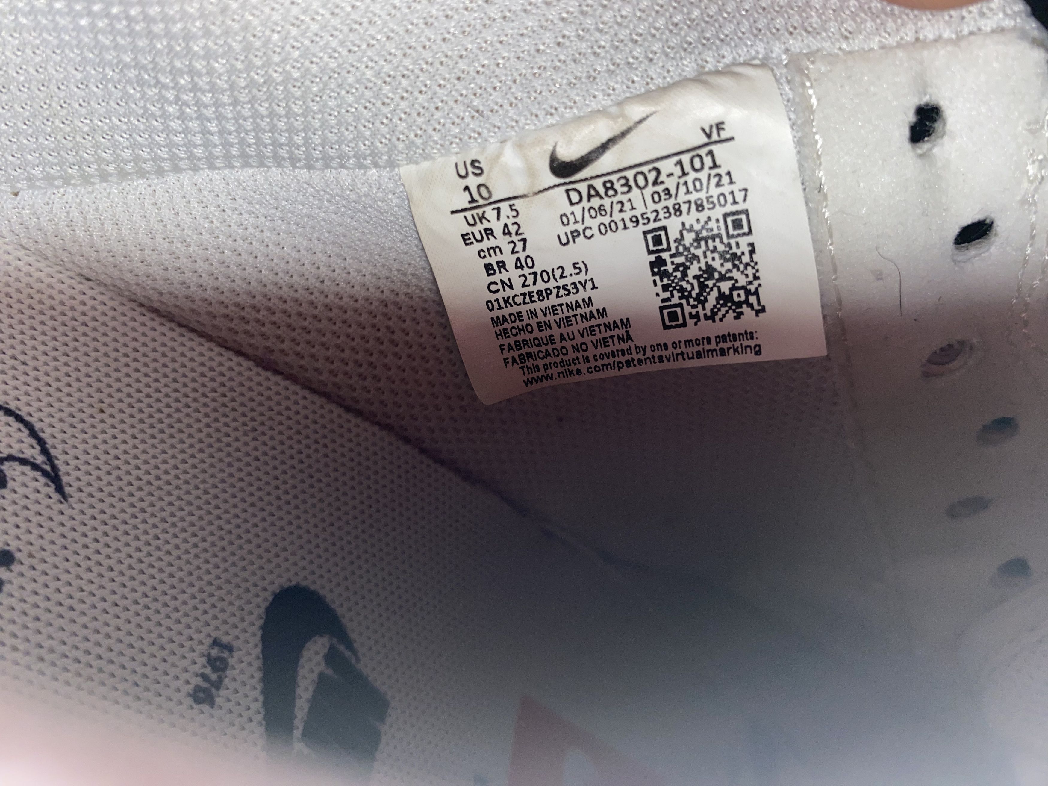 Nike Nike Womens Air Force ONE 1 Low Lo First 1st Use shoes 10 US Size US 10 / IT 40 - 12 Thumbnail