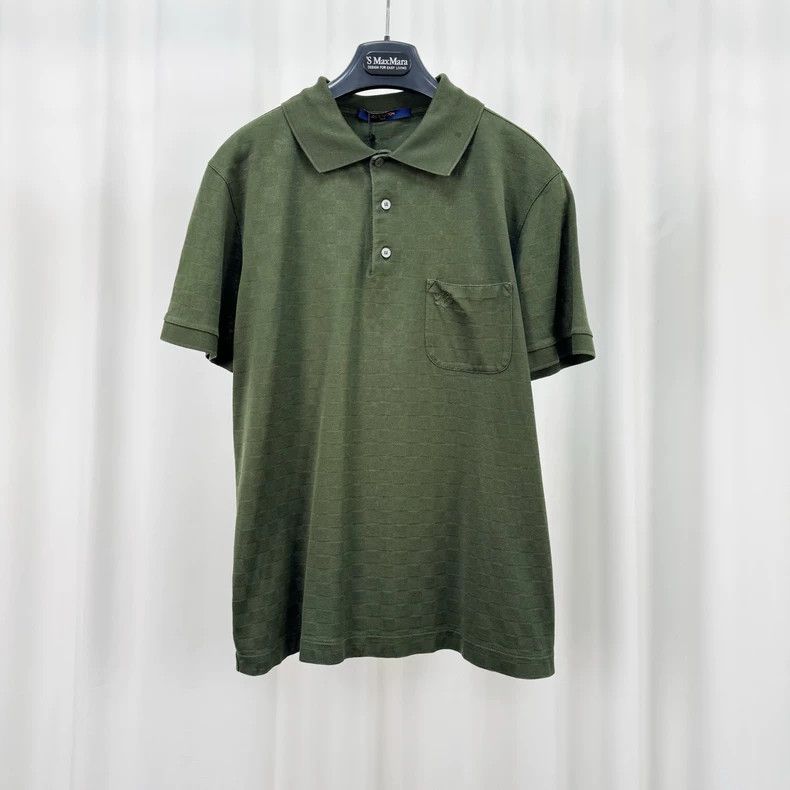 Louis Vuitton Louis Vuitton Embroidered Checkerboard Polo- dmc Size US M / EU 48-50 / 2 - 1 Thumbnail