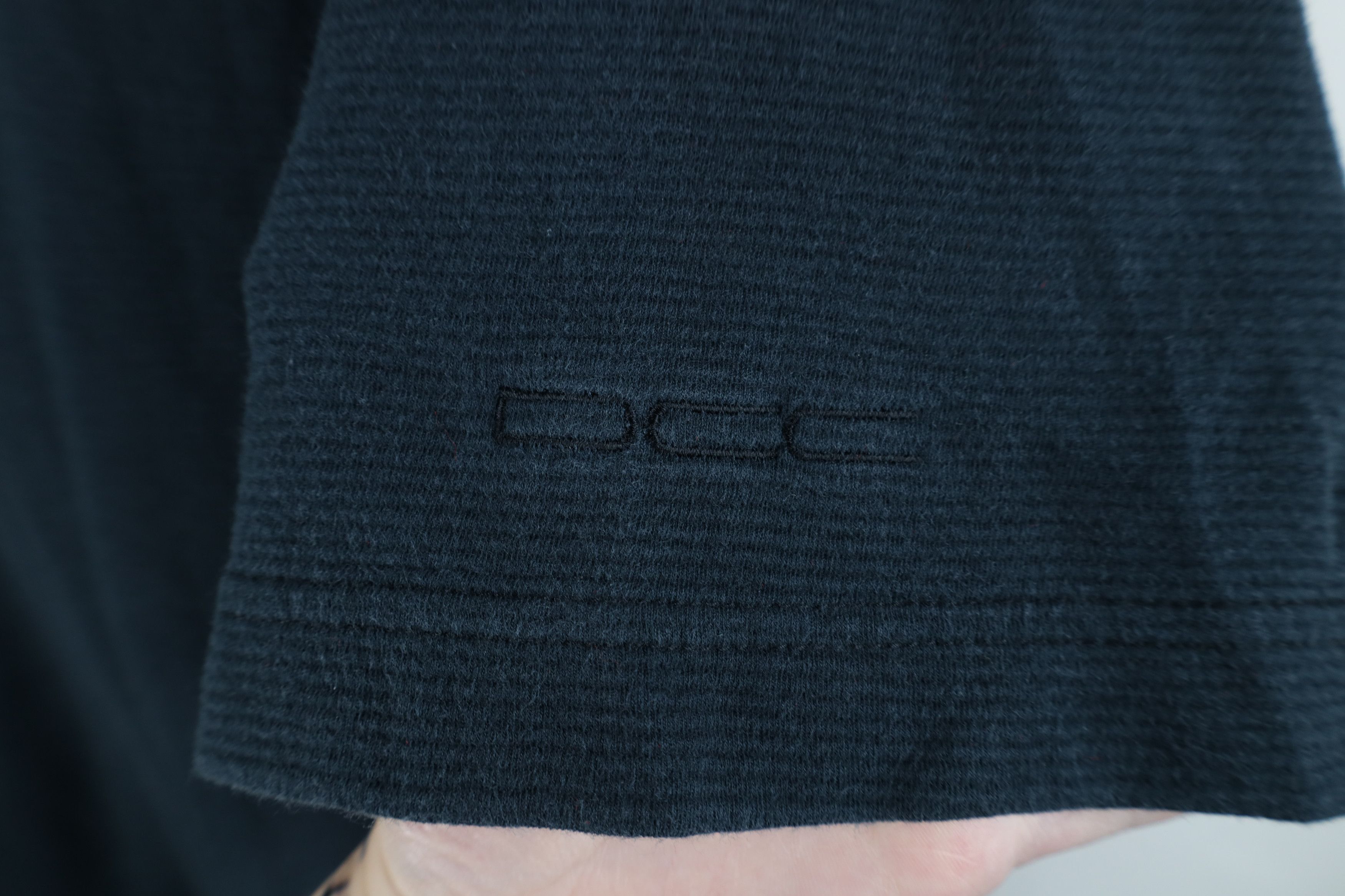 Vintage Vintage 90s Streetwear Ribbed Baggy Golf Polo Shirt Black Size US L / EU 52-54 / 3 - 4 Thumbnail