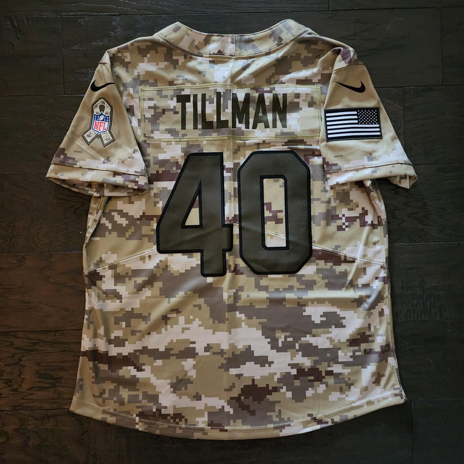 Nike Arizona Cardinals NFL Camo Football Jersey #40 Tillman Size ONE SIZE - 1 Thumbnail