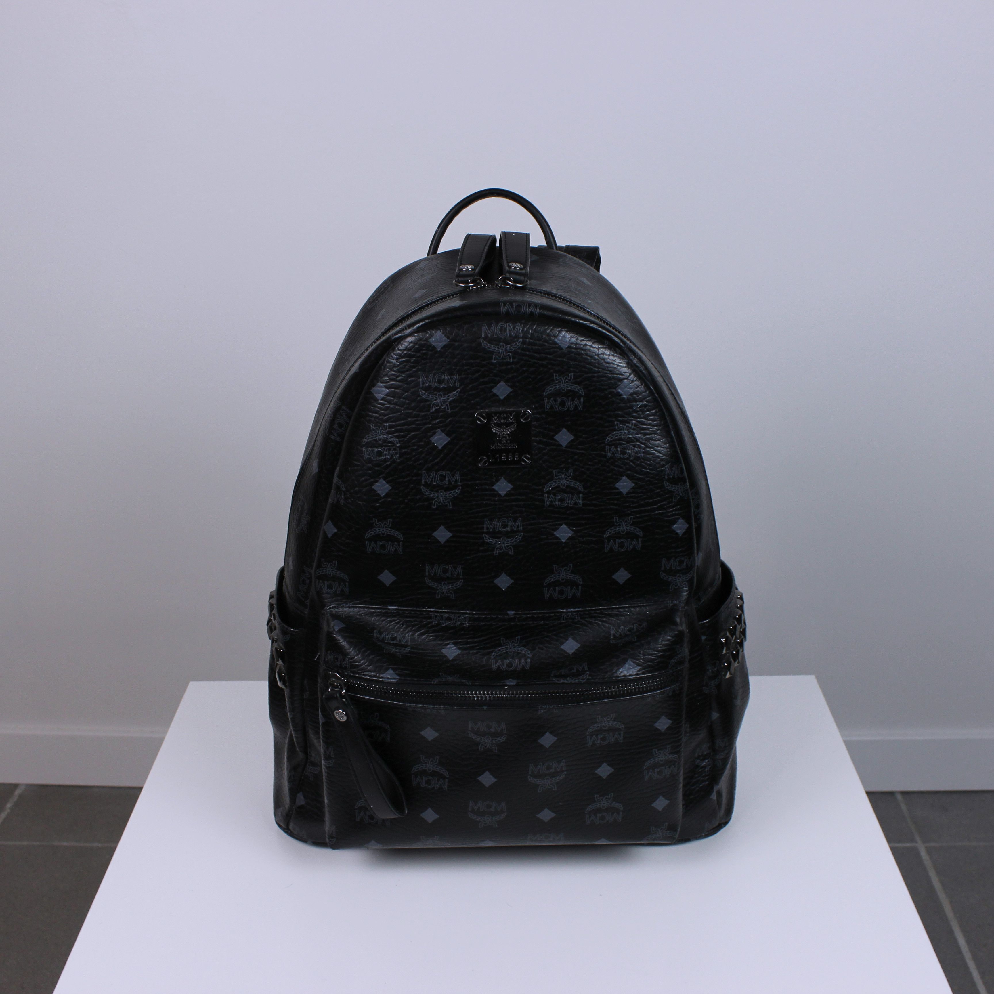 MCM Mcm backpack bag monogram rarity leather L/XL size Grailed