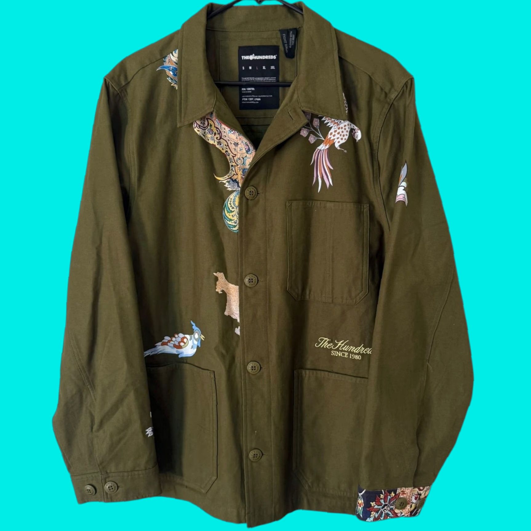 VINTAGE The Hundreds x Jason Seife Casual Work Jacket Green L