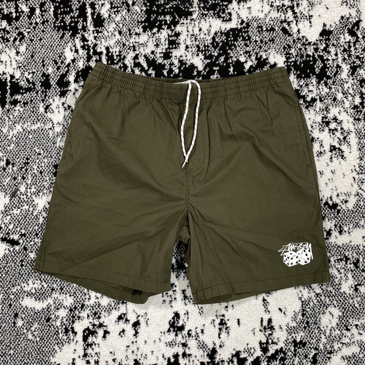 Other STUSSY ROLL THE DICE BEACHSHORTS - ARMY GREEN - 32 Size US 32 / EU 48 - 1 Thumbnail