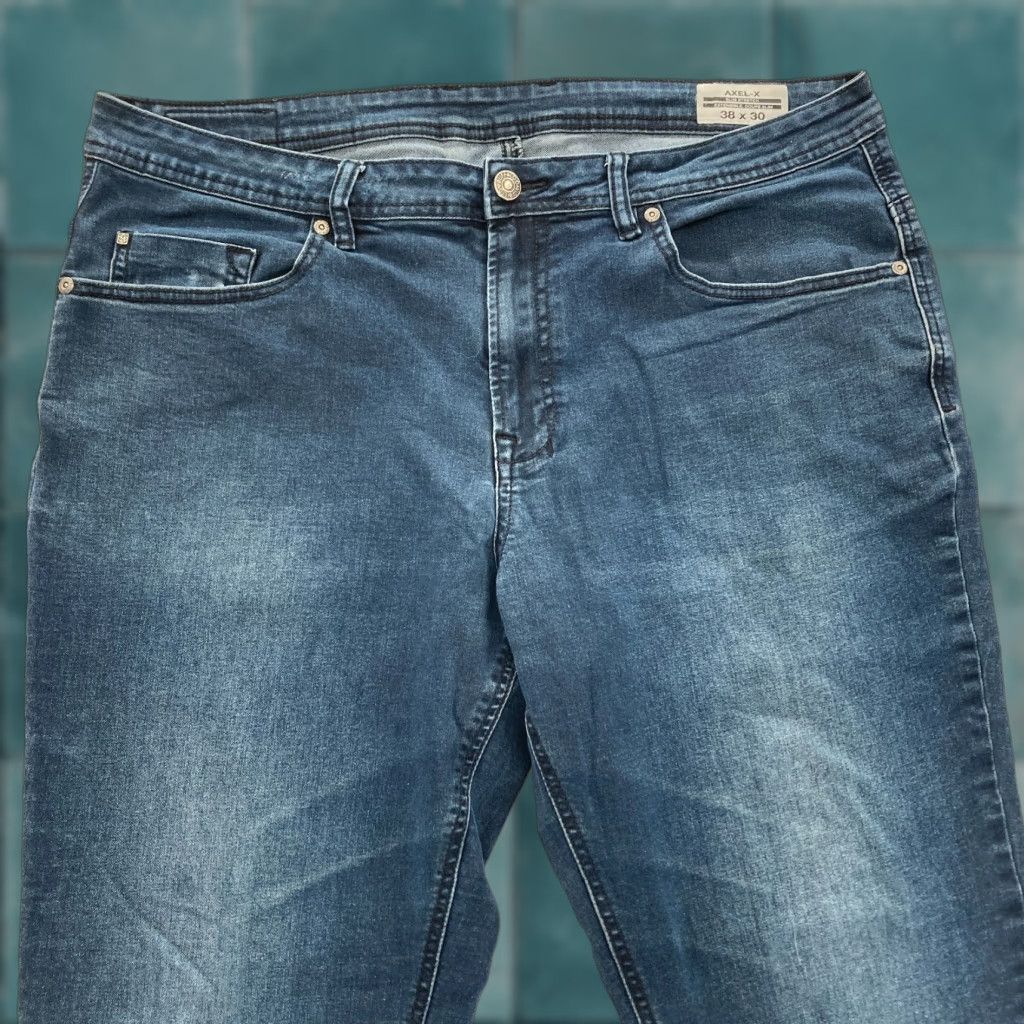 Buffalo David Bitton Buffalo David Bitton Jeans Mens 38x30 Slim Straight Blue Stretch Denim Shirt Size US 38 / EU 54 - 1 Thumbnail