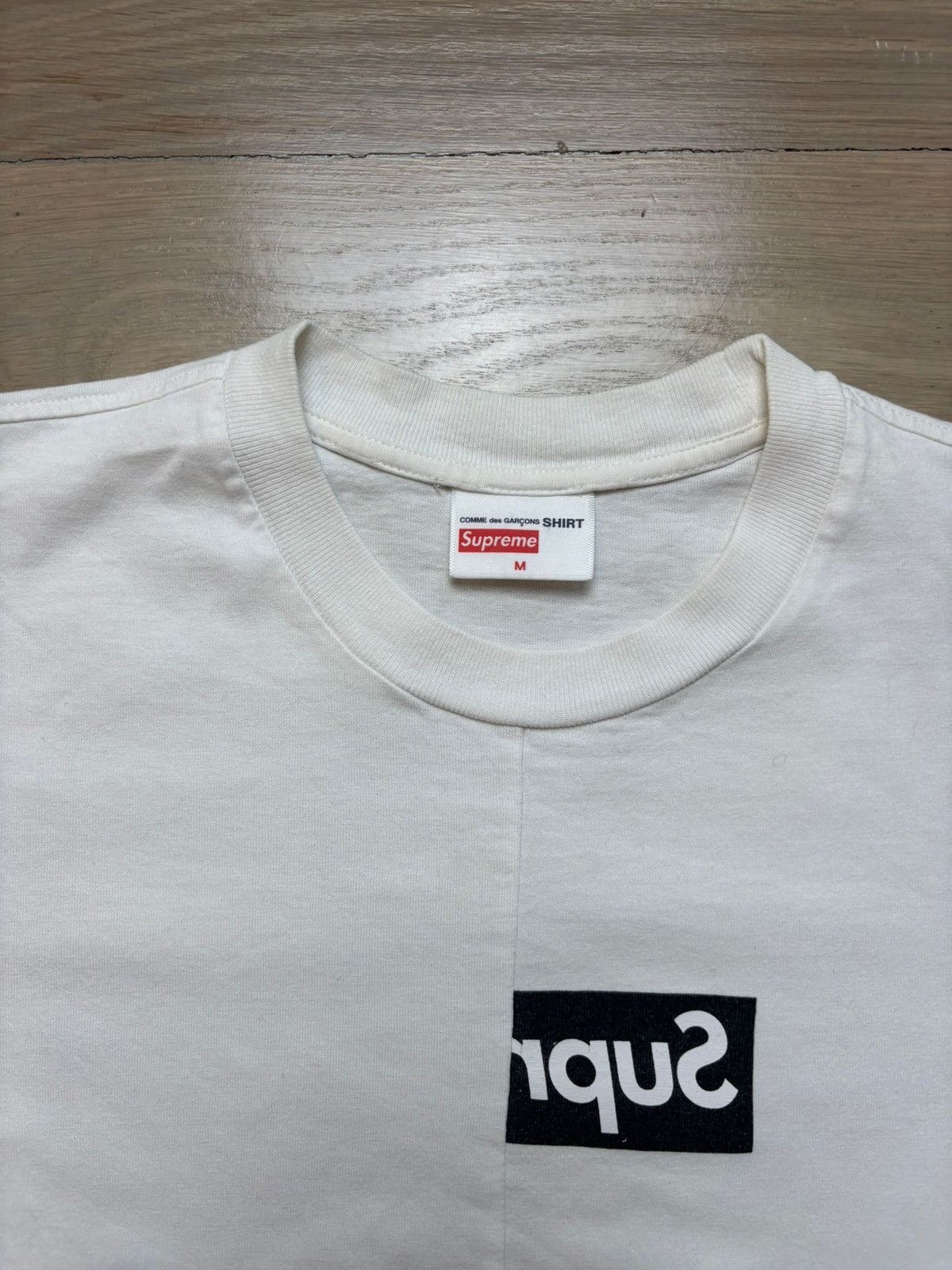 Comme des Garcons SHIRT × Supreme Supreme X comme des garçons shirt box logo white Size US M / EU 48-50 / 2 - 3 Thumbnail