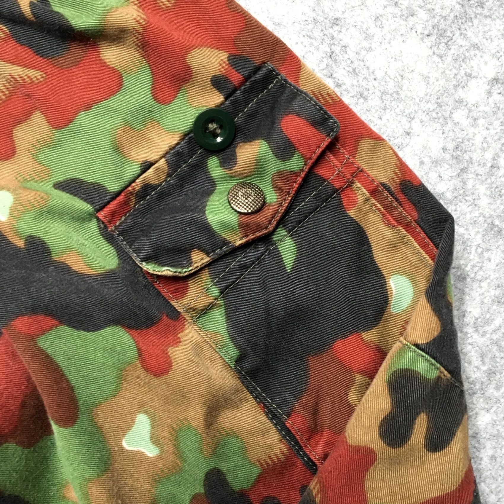 Vintage VINTAGE German Military Jacket Mens M Camouflage Zip Front Cotton Blend 80s Size US M / EU 48-50 / 2 - 3 Thumbnail