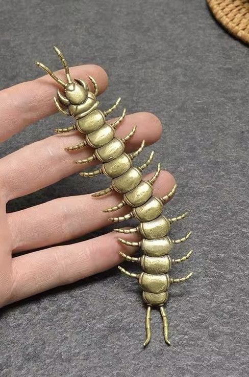 Other Copper Movable Centipede Figurines Miniatures Decorations Size ONE SIZE - 1 Thumbnail
