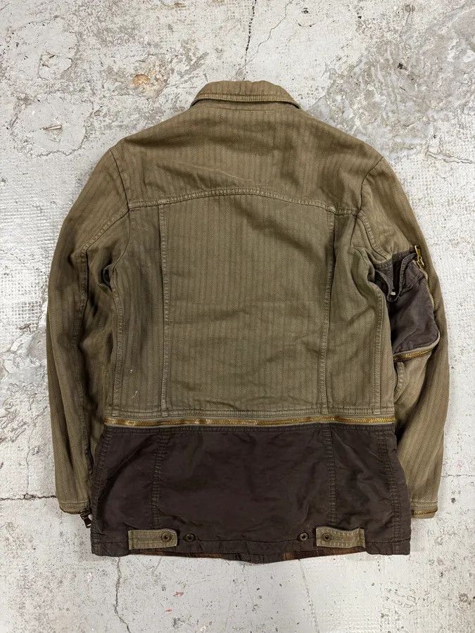 Dolce & Gabbana AW2003 Dolce & Gabbana Khaki Multi-Zip Cargo Jacket Size US M / EU 48-50 / 2 - 4 Thumbnail