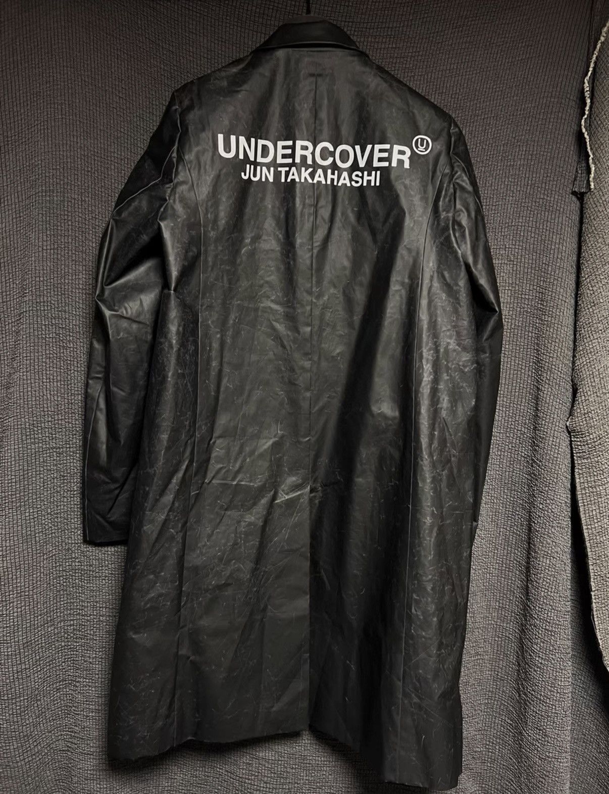 Undercover UNDERCOVER 18aw Crackled Leather Paper Logo Coat Size US M / EU 48-50 / 2 - 2 Thumbnail