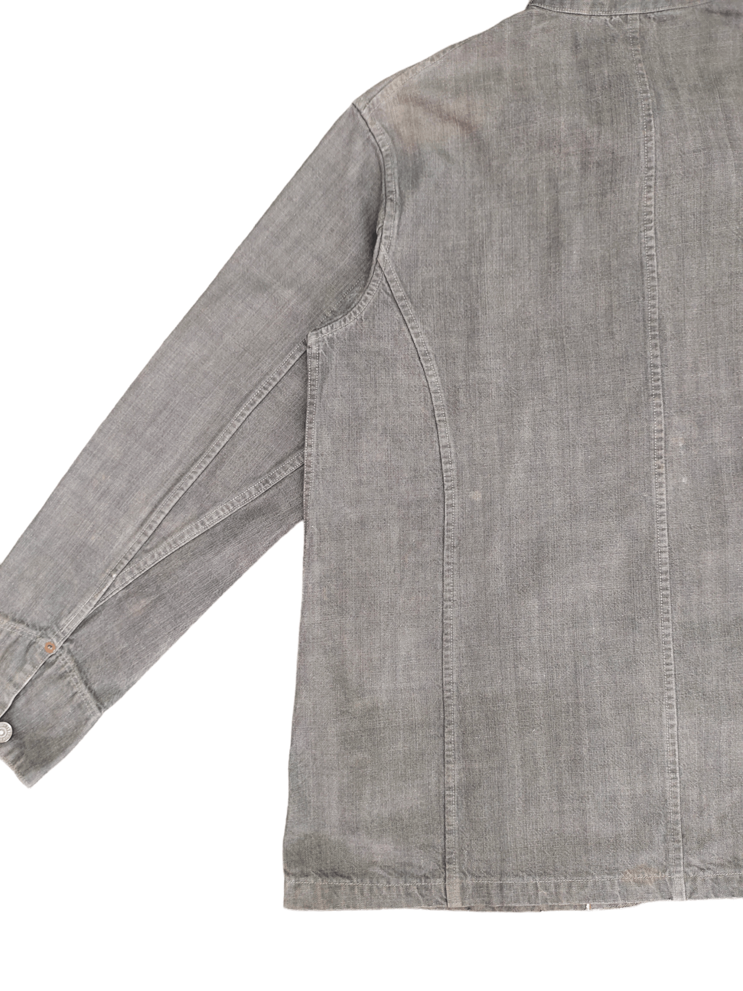 If Six Was Nine Tabloid News Japan Selvedge Chore Denim Jacket Size US M / EU 48-50 / 2 - 12 Thumbnail
