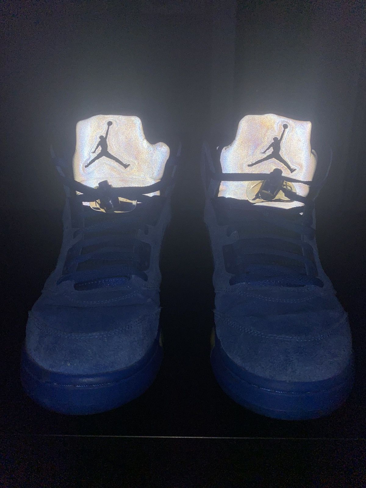 Jordan Brand Air Jordan 5 Retro Blue Suede Size US 12 / EU 45 - 2 Thumbnail