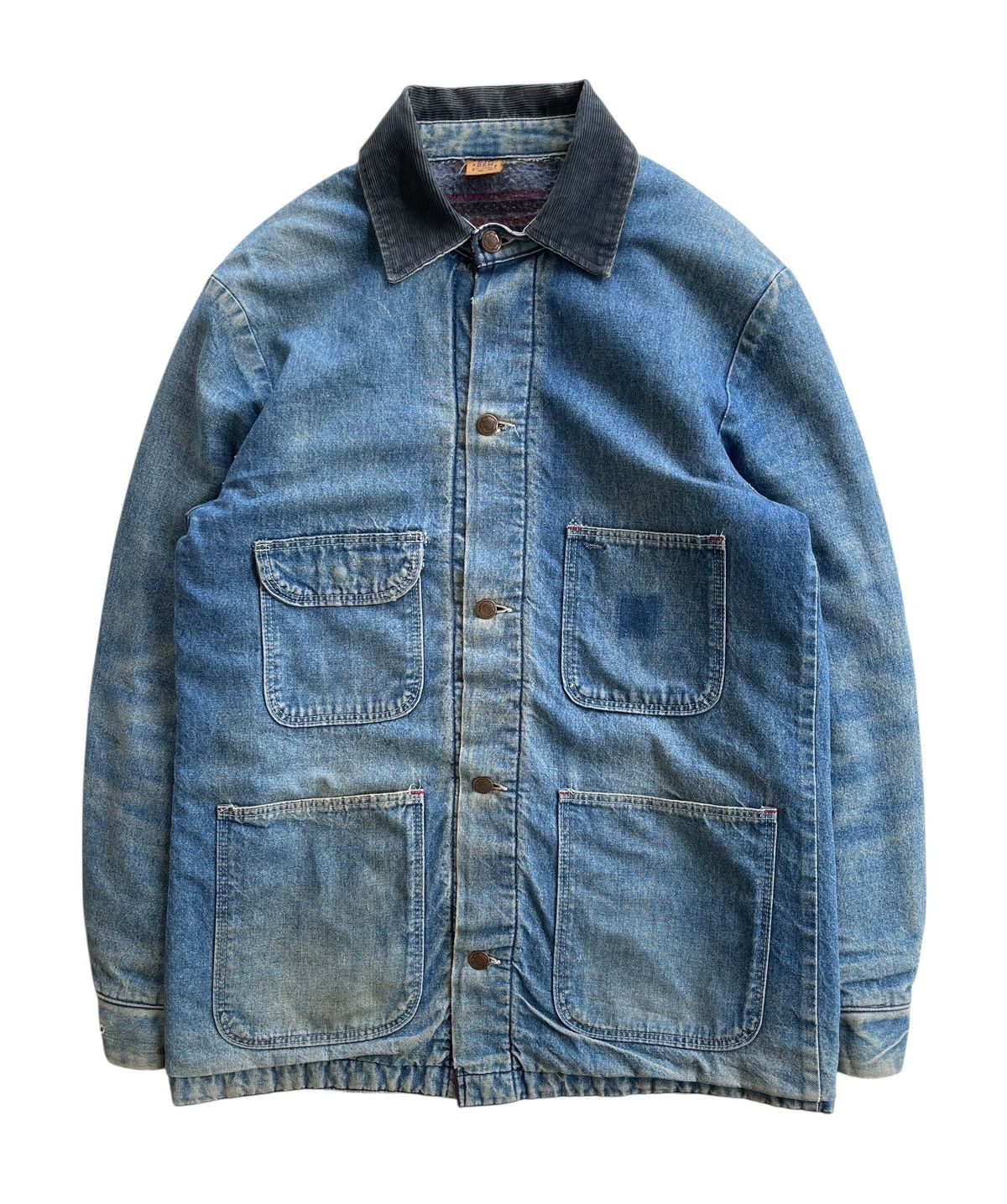 Vintage 70s Big Ben Wrangler Blanket Workwear Denim Size US M / EU 48-50 / 2 - 1 Thumbnail