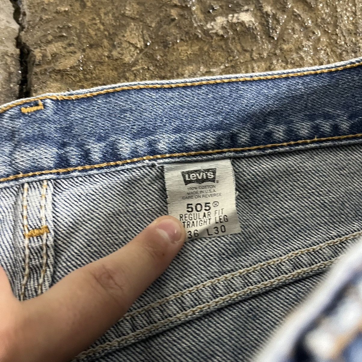 Levi's × Vintage Crazy Vintage 90s Levi's 505 Jeans Essential Skater Style Size US 36 / EU 52 - 8 Thumbnail