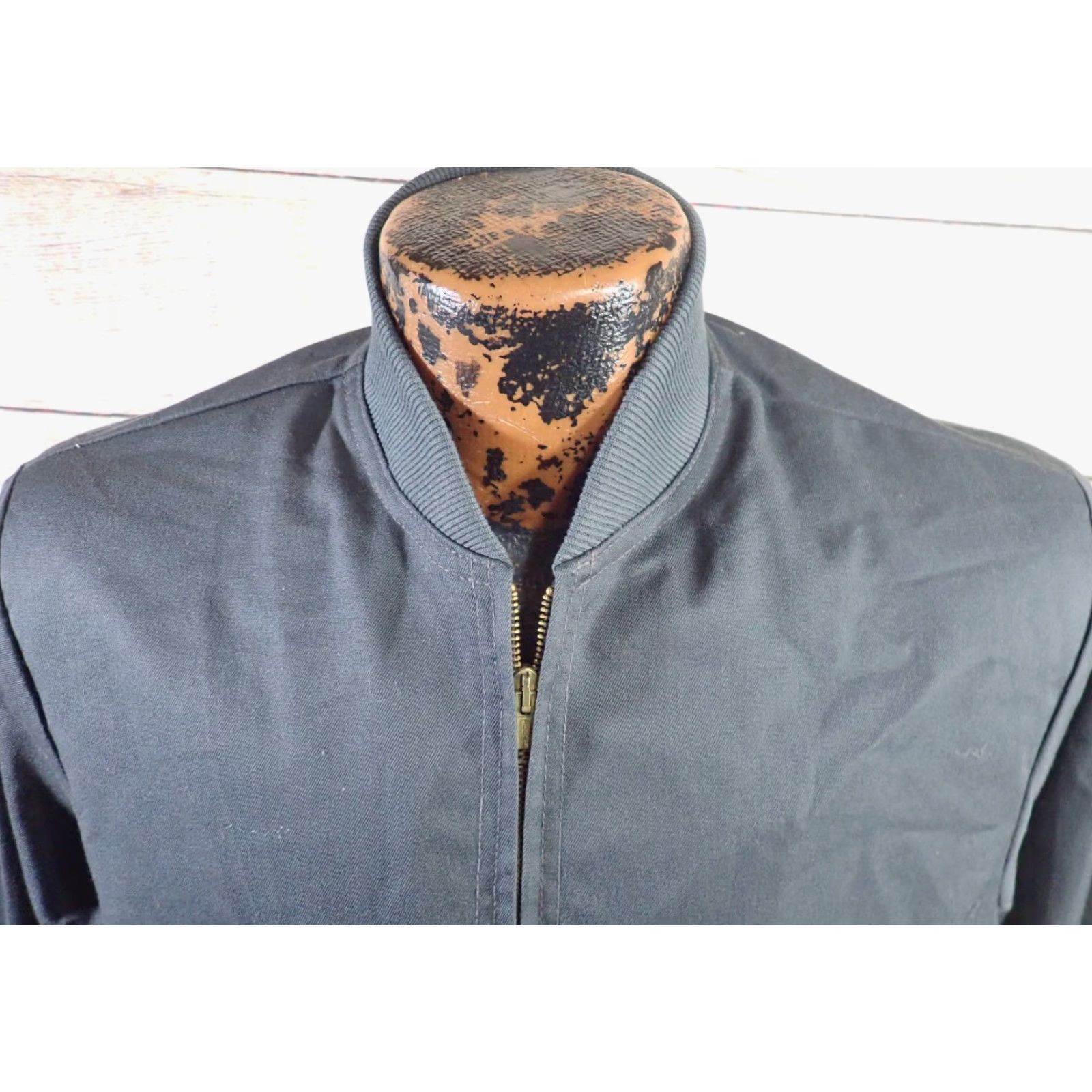 IDEA VINTAGE Setlowear Jacket Eisenhower Work Jacket USA 70s Mechanic Union Made Blue Small Mens Zip Front Pocket Size S Size US S / EU 44-46 / 1 - 3 Thumbnail