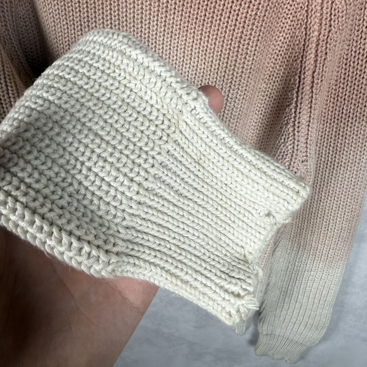 Zadig & Voltaire Zadig&Voltaire Kary Cow Distress Cotton Wool Knit Sweater Size XS / US 0-2 / IT 36-38 - 24 Thumbnail