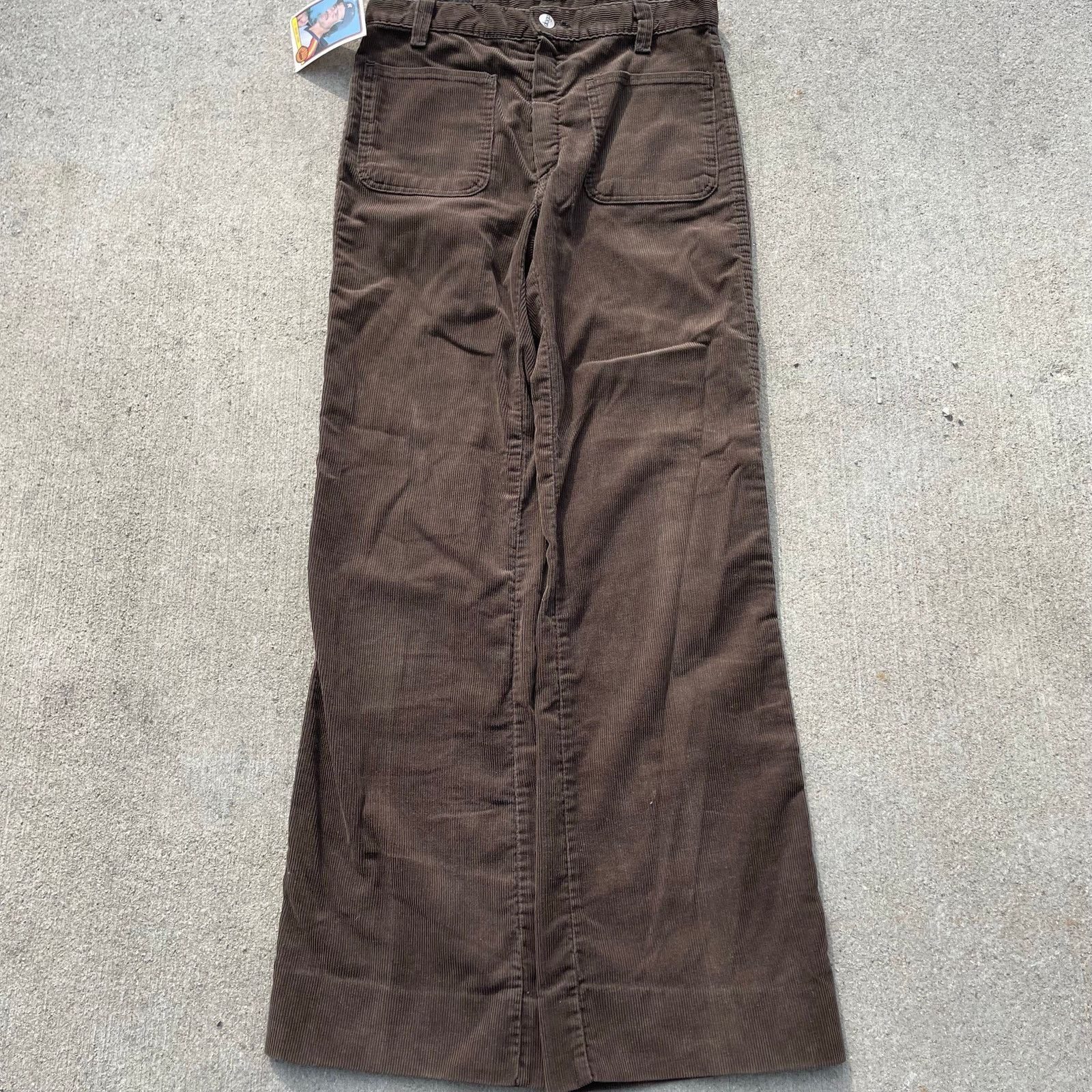 Vintage Drago Corduroy Flare Pants Brown Made in France Flare 27x30 Size 27" / US 4 / IT 40 - 3 Thumbnail