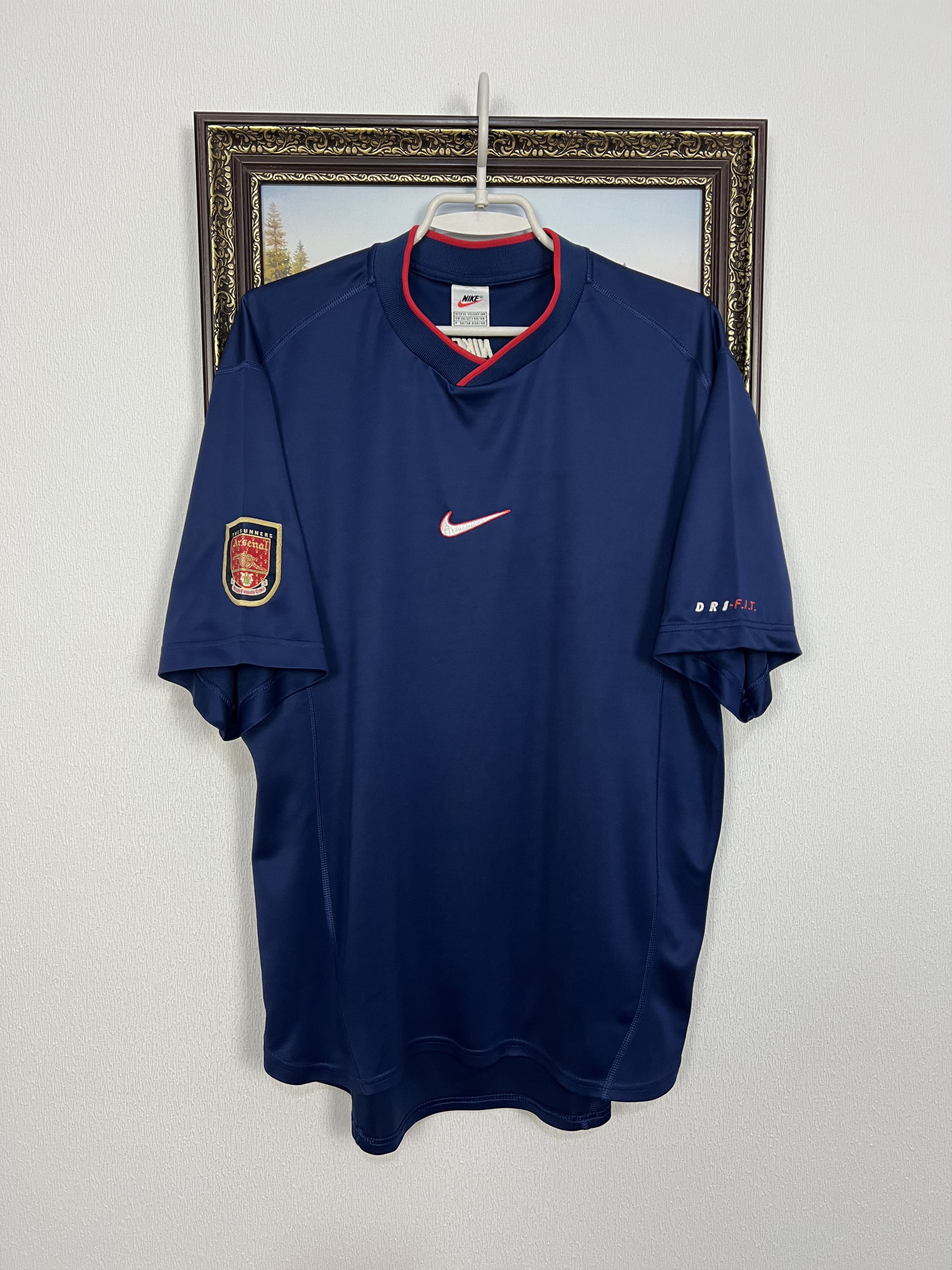 Nike Vintage Arsenal Football Train Shirt Soccer Jersey Trikot Size US XL / EU 56 / 4 - 1 Thumbnail