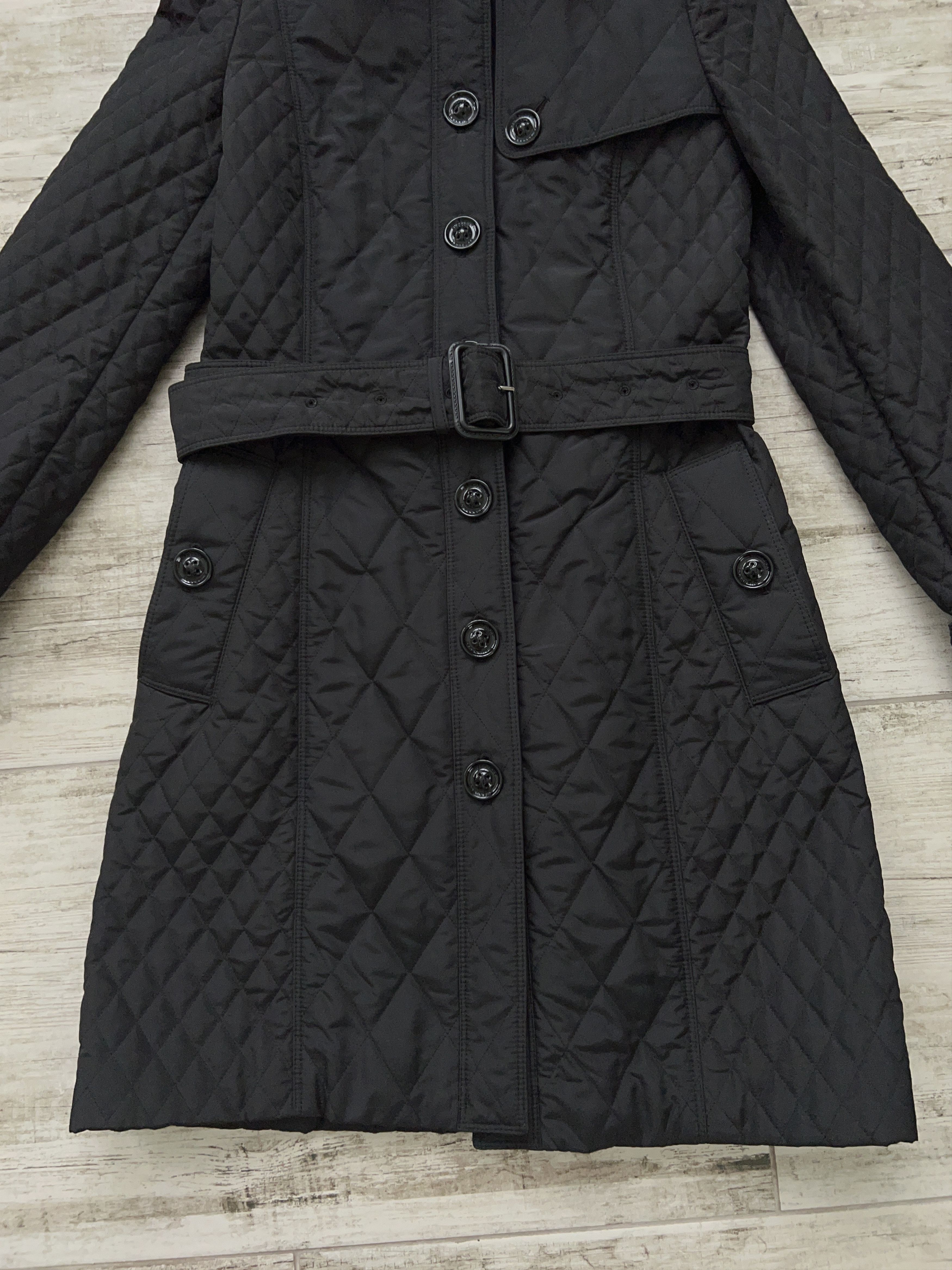 Burberry Womens Burberry Long Jacket Coat Quilted Black Size US 2 Size XS / US 0-2 / IT 36-38 - 2 Thumbnail