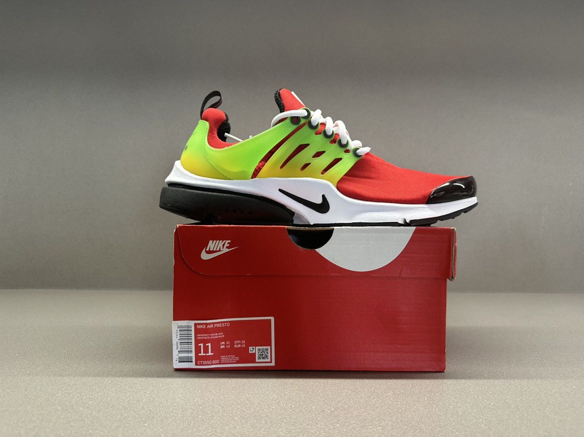 Nike Nike Air Presto University Red Tour Yellow Size US 11 / EU 44 - 4 Thumbnail