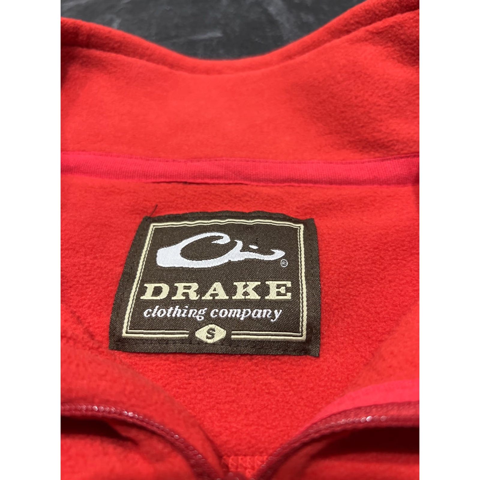 Vintage Drake Men's Fleece Sweater Large Red Pullover 1/4 Zip Outdoor Warm Jumper Size US S / EU 44-46 / 1 - 4 Thumbnail