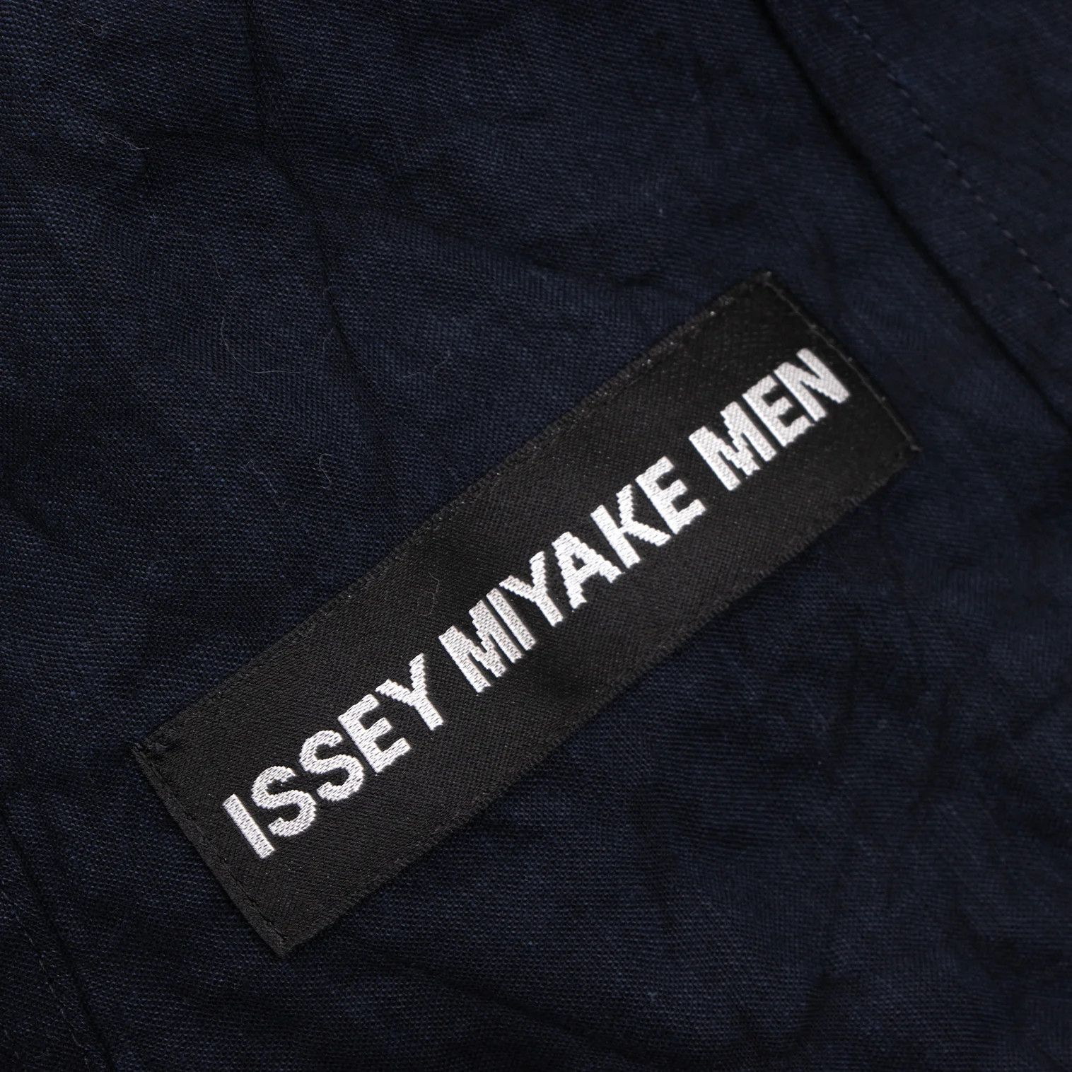 Issey Miyake Linen Blend Shawl Collar Jacket in Dark Blue Size US S / EU 44-46 / 1 - 16 Thumbnail
