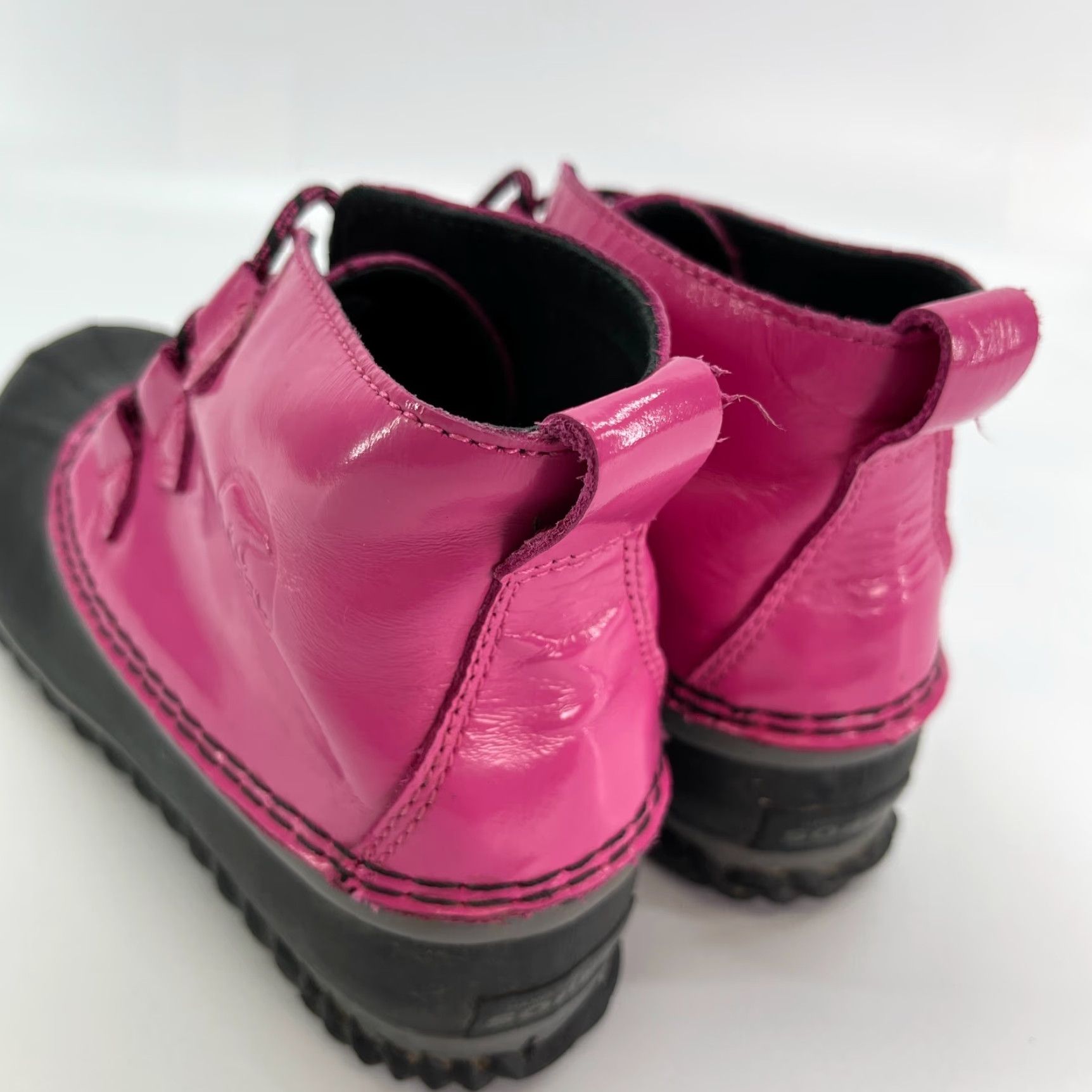 SOREL Sorel Duck Boots Lace Up Pink Black Out N' About NY2635-695 Womens Size US 6 Size US 6 / IT 36 - 3 Thumbnail