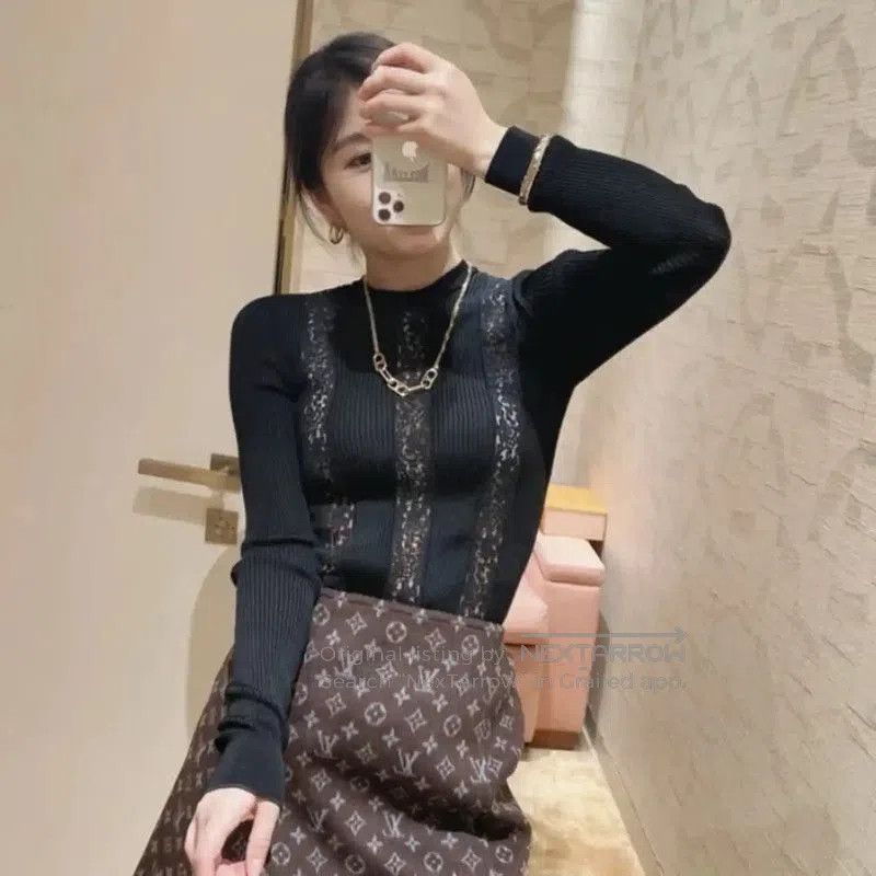 Other Louis Vuitton Black Long Sleeve Knit Top . Size M / US 6-8 / IT 42-44 - 8 Thumbnail