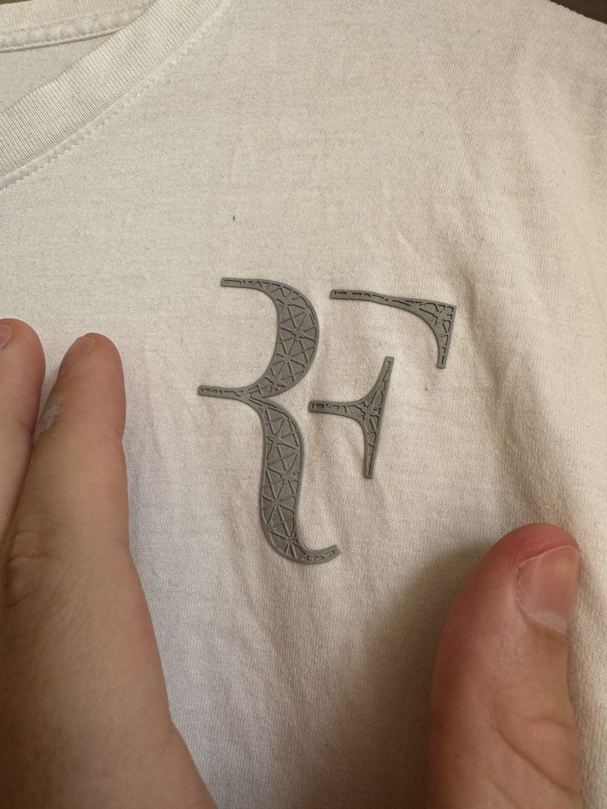 Nike Vintage Nike x Roger Federer White tee Size US L / EU 52-54 / 3 - 10 Thumbnail