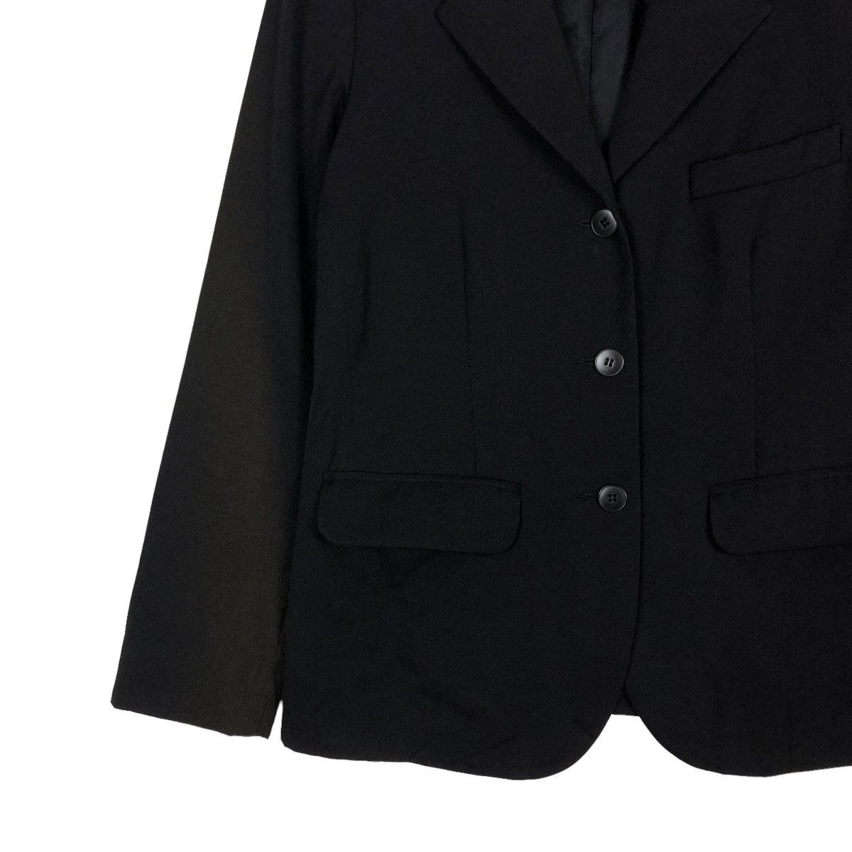 agnes b. RICH BLACK VINTAGE BUTTON JACKET AGNES B. PARIS ISSEY MIYAKE Size US S / EU 44-46 / 1 - 6 Thumbnail