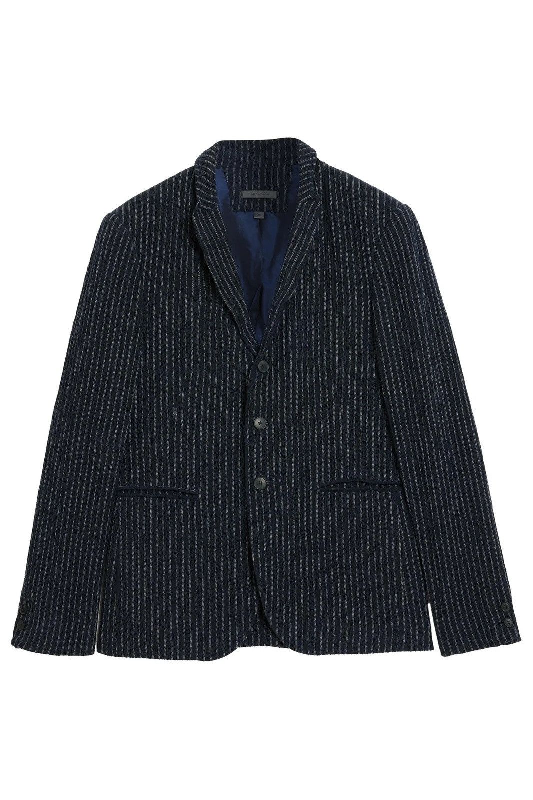 John Varvatos Murray Pinstripe Blue Jacket EU 38 USA 48 Size US XXL / EU 58 / 5 - 4 Thumbnail