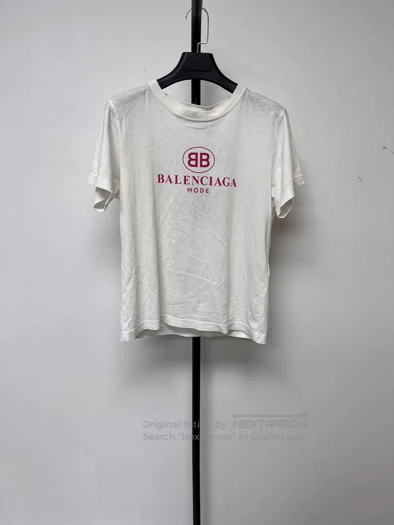Balenciaga Balenciaga Letter Logo Printed Crew Neck Short Sleeve Size XL / US 12-14 / IT 48-50 - 1 Thumbnail