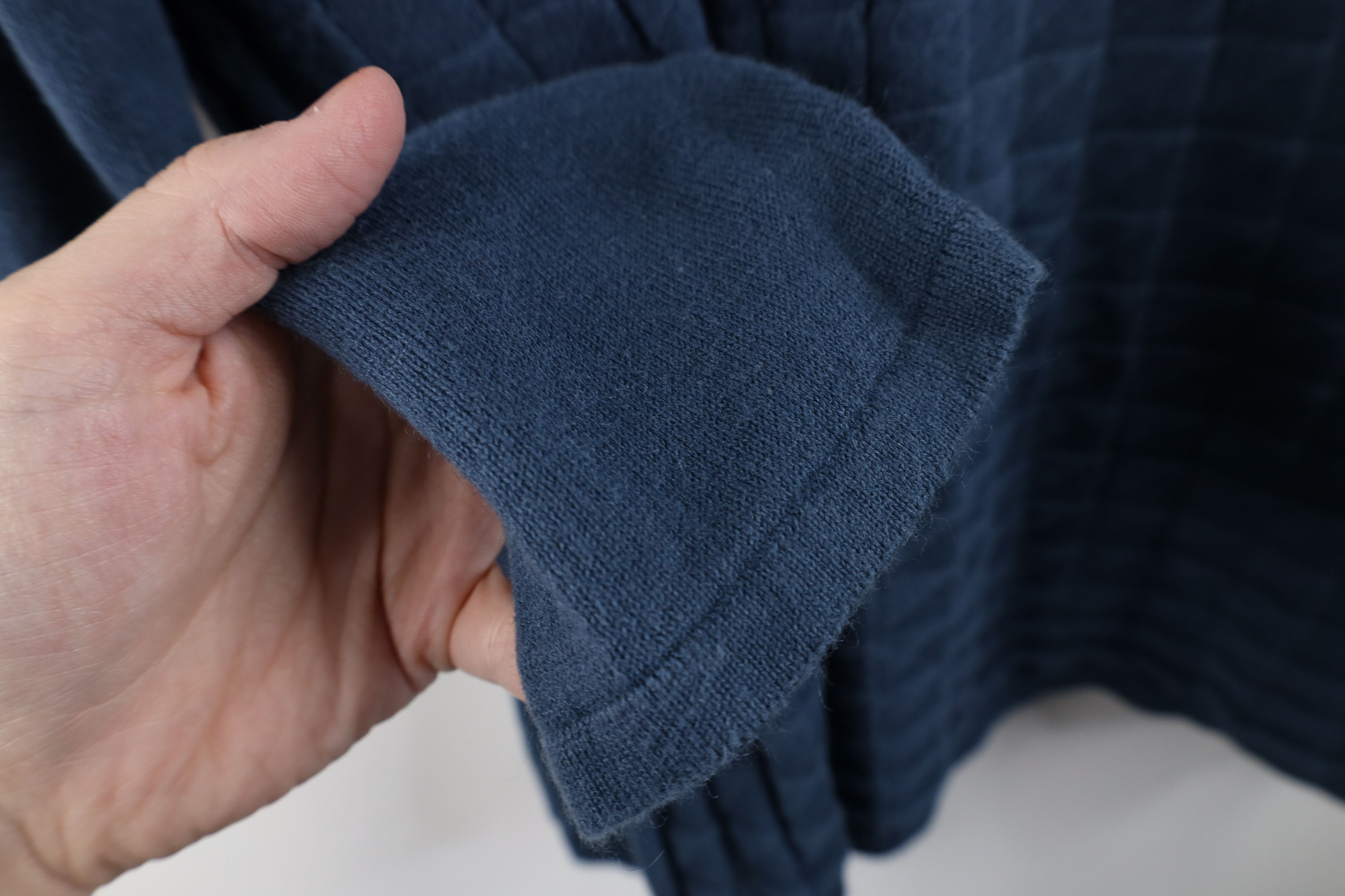 Vintage Vintage 90s Streetwear Blend Knit Collared Sweater Blue Size US XL / EU 56 / 4 - 6 Thumbnail