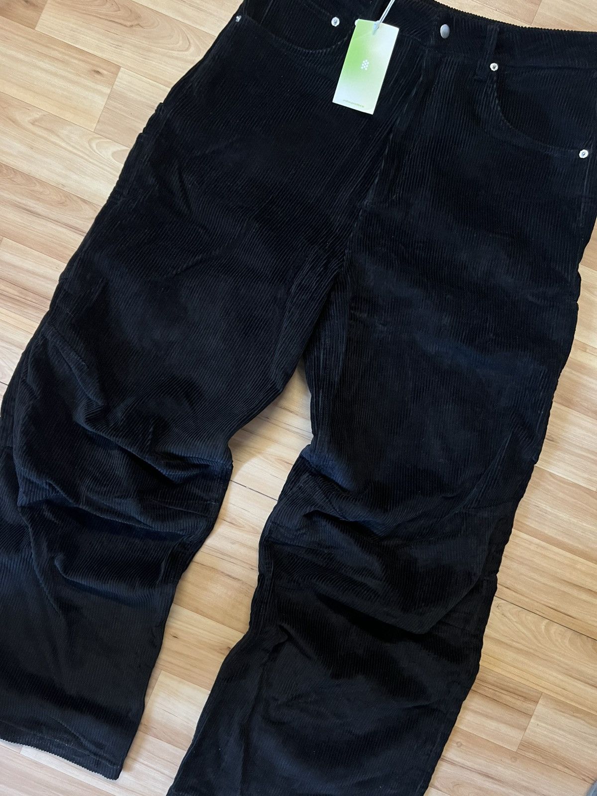 Other Ordinary Practice Dart Carpenter Trousers Black Corduroy M Size US 30 / EU 46 - 2 Thumbnail