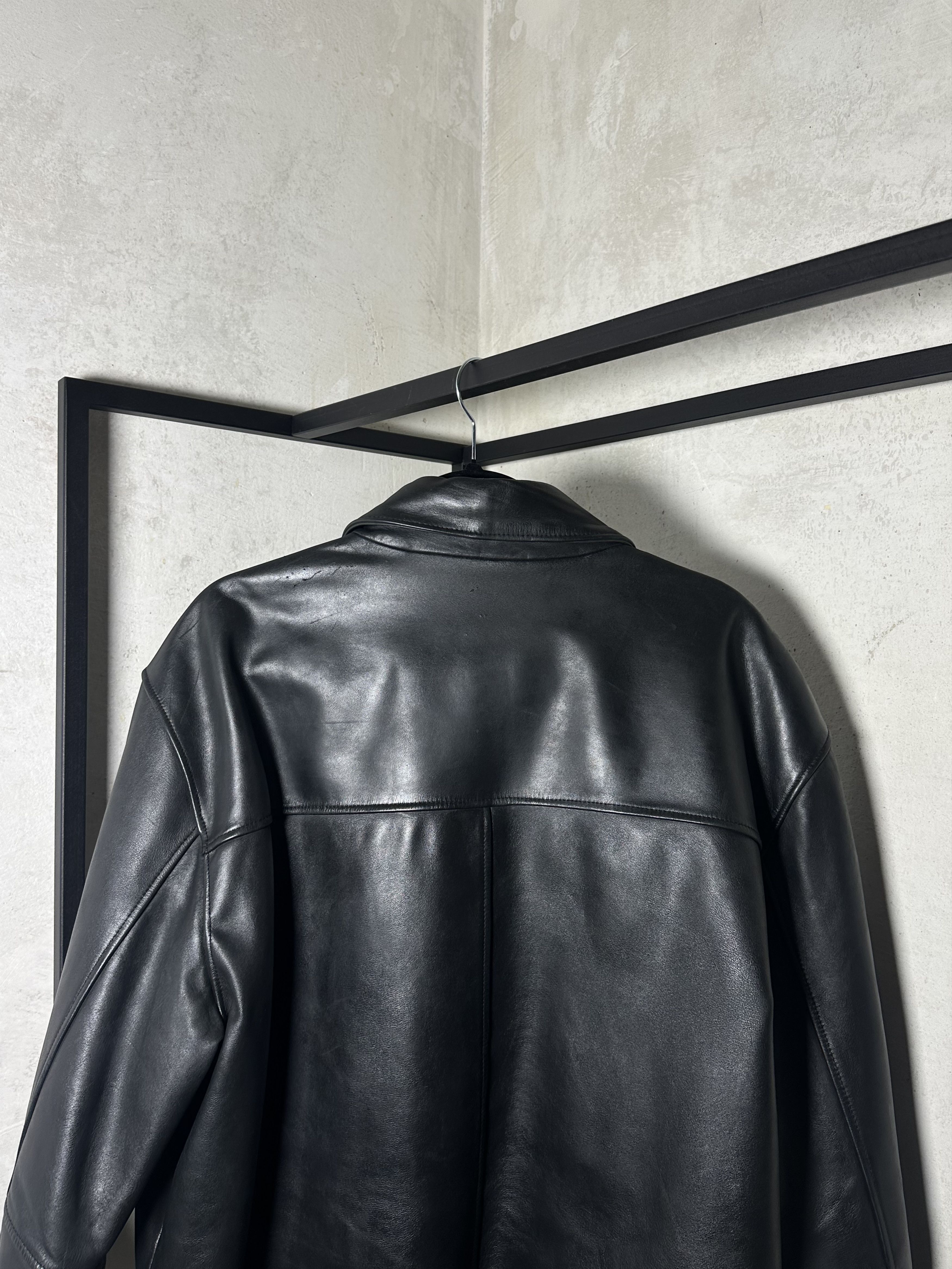 Genuine Leather 00s Vintage Leather Jacket Size US XL / EU 56 / 4 - 11 Thumbnail
