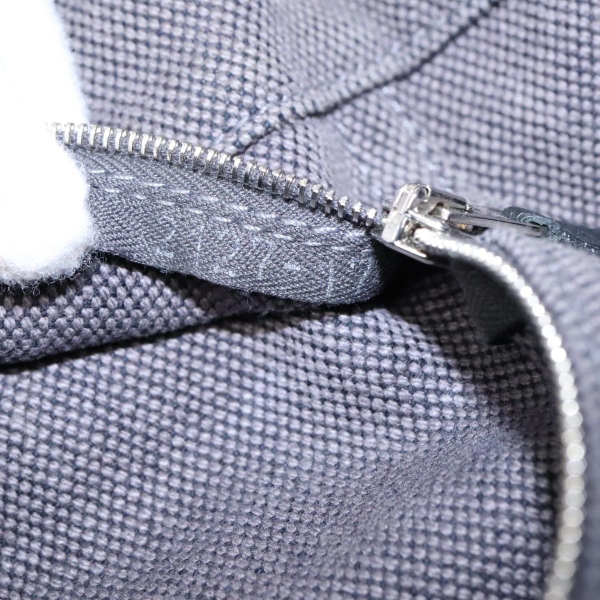 Hermes HERMES Sac Arne PM Hand Bag Canvas Gray Silver Size ONE SIZE - 12 Thumbnail