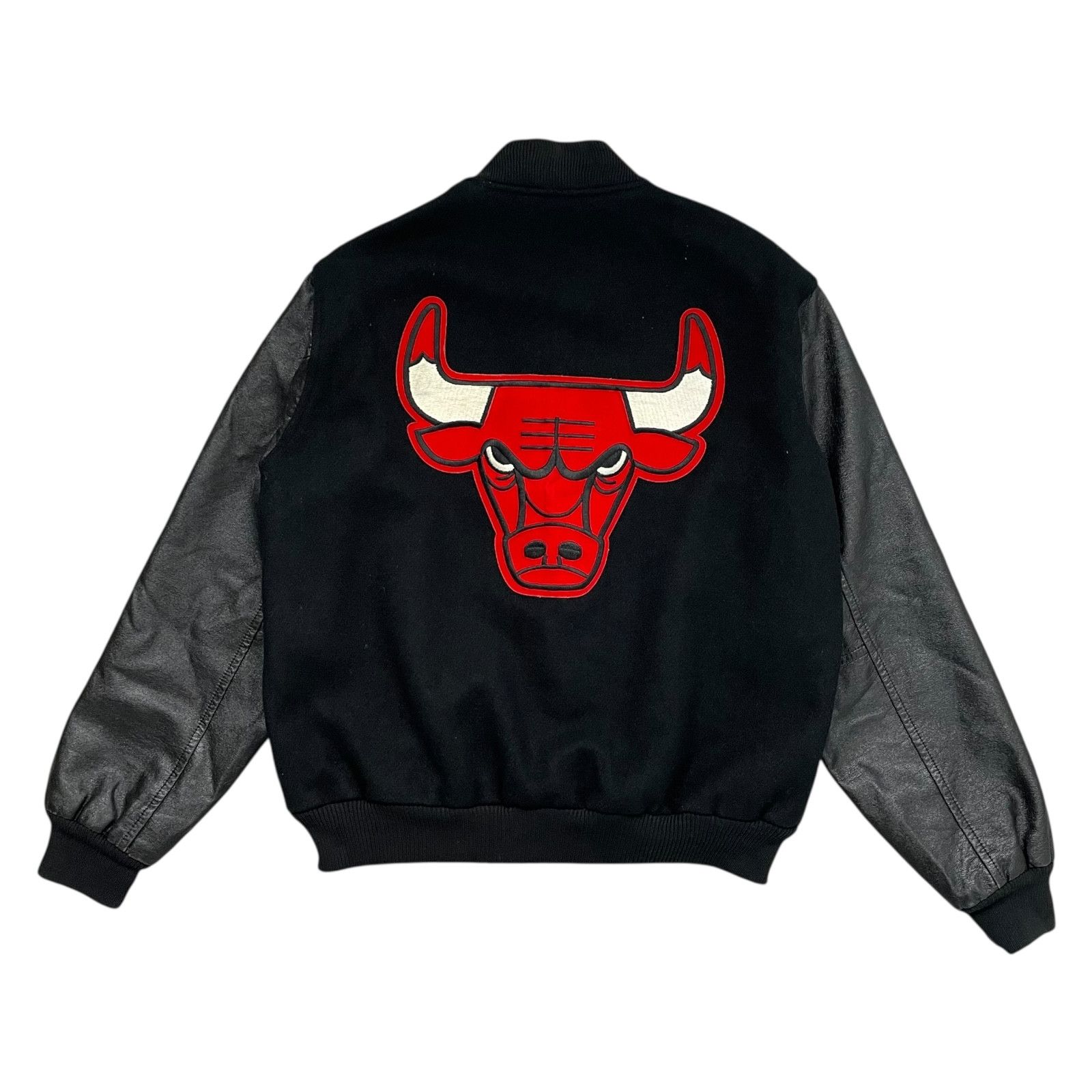 NBA VTG 90s CHICAGO BULLS CHALK LINE VARSITY JACKET WOOL BLACK L Size US L / EU 52-54 / 3 - 1 Thumbnail