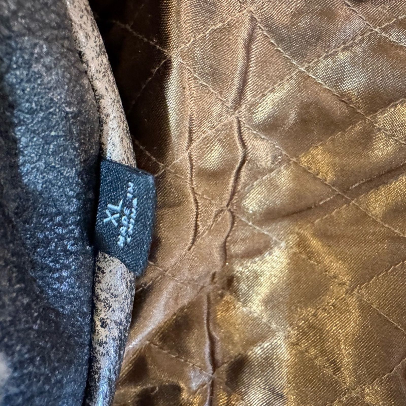 Roundtree & Yorke Roundtree & Yorke Bomber Leather Jacket w/ Shearling Collar Size US XL / EU 56 / 4 - 5 Thumbnail