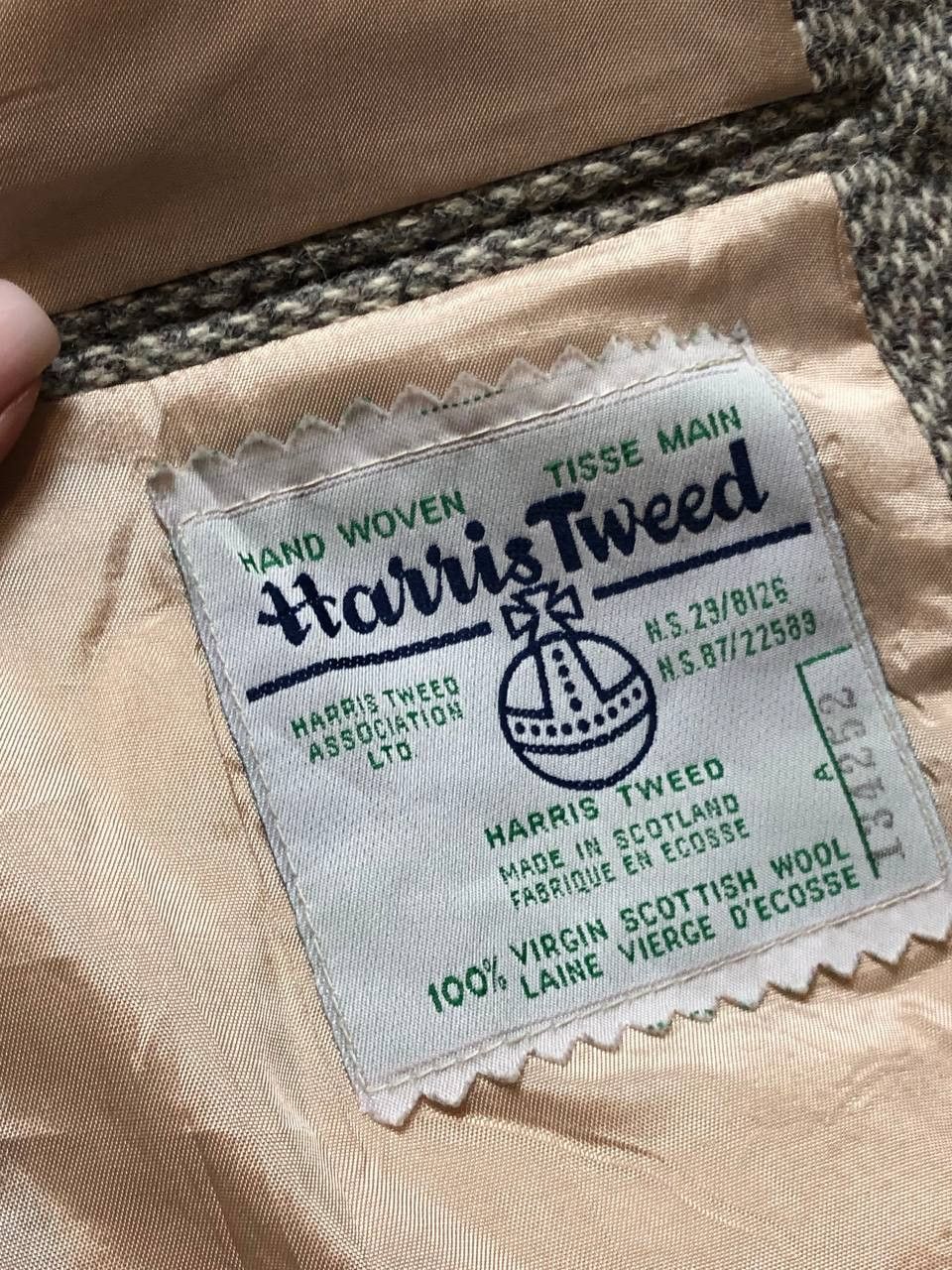 Harris Tweed Blazer Vintage Harris Tweed gray streetwear Y2K Size 48R - 3 Thumbnail