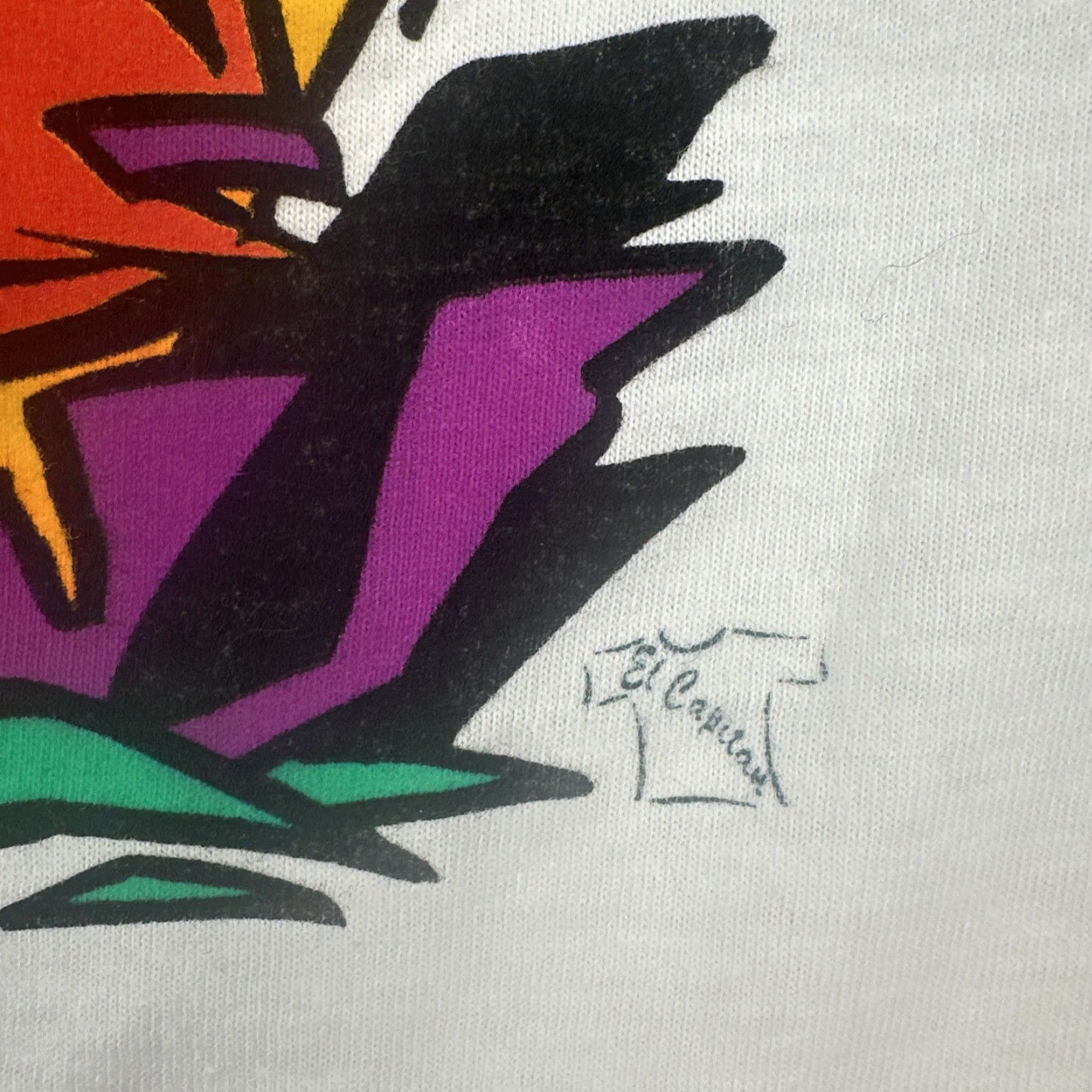 Vintage VINTAGE El Capitan T-Shirt Mens Cotton 90s Mazatlan Mexico White Short Sleeve Crew Neck Large Fun Beach Fish Art Holiday EUC Size US L / EU 52-54 / 3 - 7 Thumbnail
