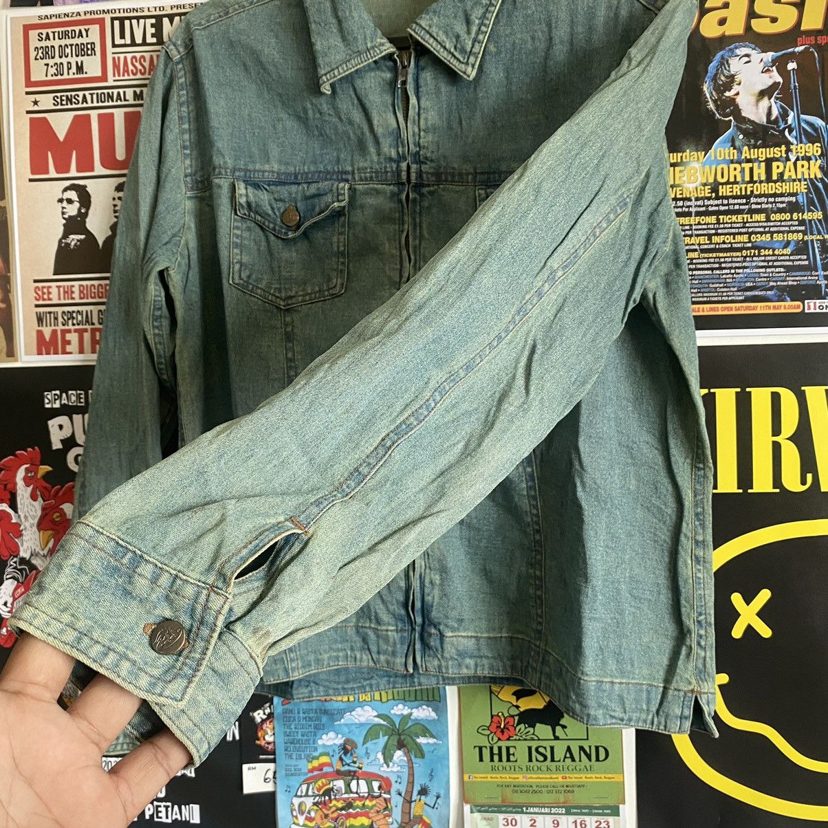 Vintage Vintage PH Classic Japanese Zipped Up Denim Jacket Size L / US 10 / IT 46 - 6 Thumbnail