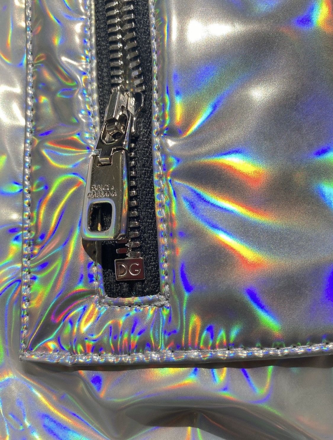 Dolce & Gabbana Dolce & Gabbana Holographic-Effect Padded Jacket Size US M / EU 48-50 / 2 - 5 Thumbnail