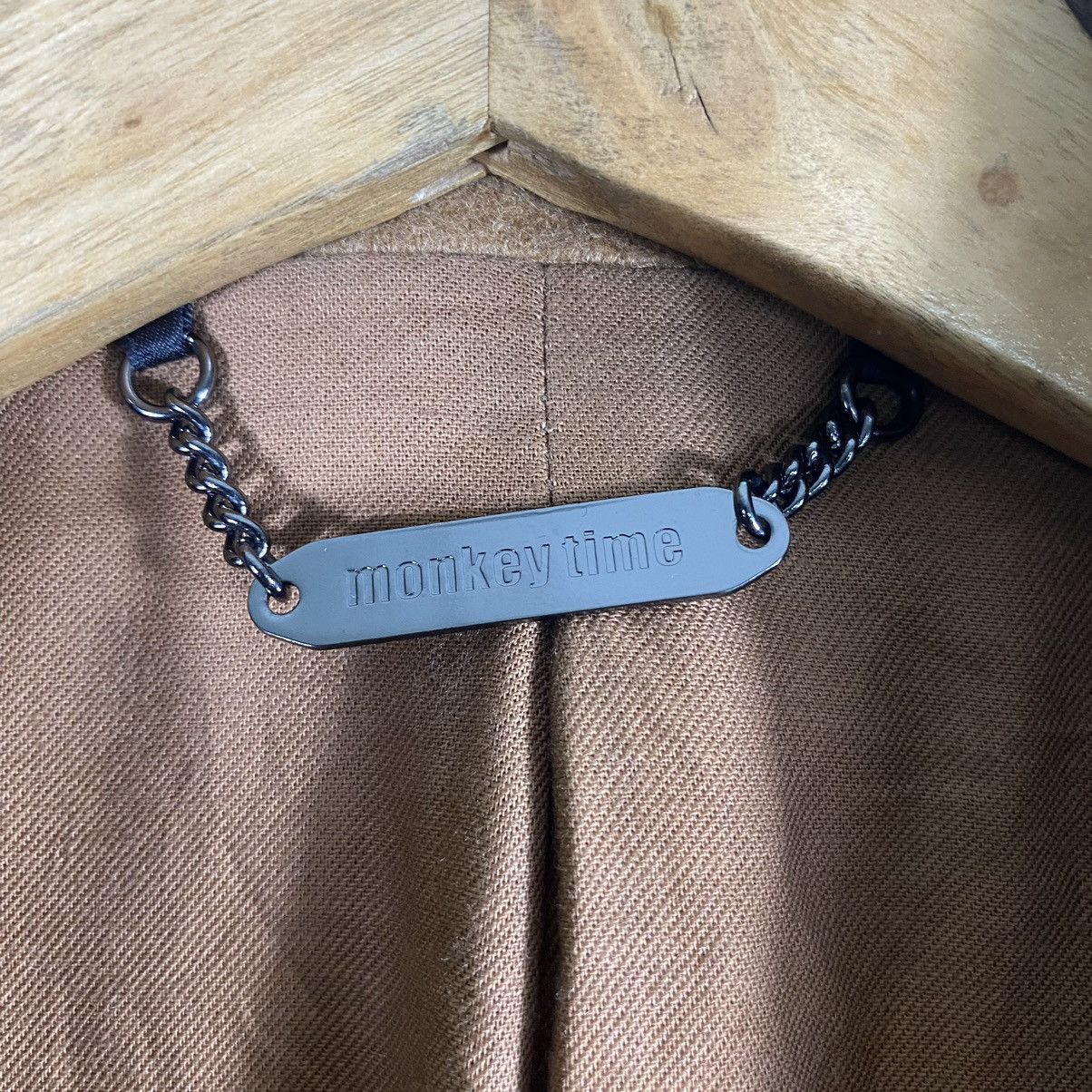 Japanese Brand × Other × monkey time Vintage Monkey Time Wool Long Jacket M Size Brown Colour Size US M / EU 48-50 / 2 - 12 Thumbnail