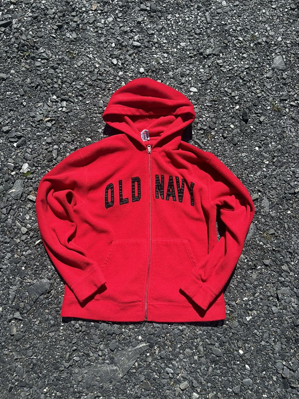 Old Navy × Vintage Red old navy zip up Size US L / EU 52-54 / 3 - 1 Thumbnail