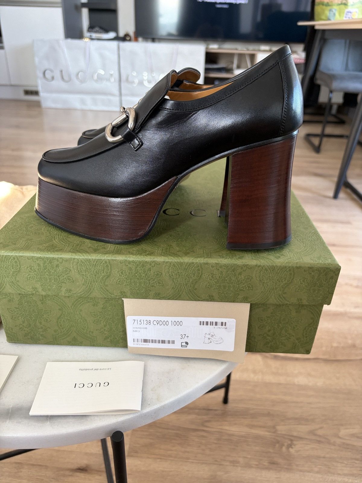 Gucci Gucci platform horsebit loafer blac Size US 7.5 / IT 37.5 - 3 Thumbnail