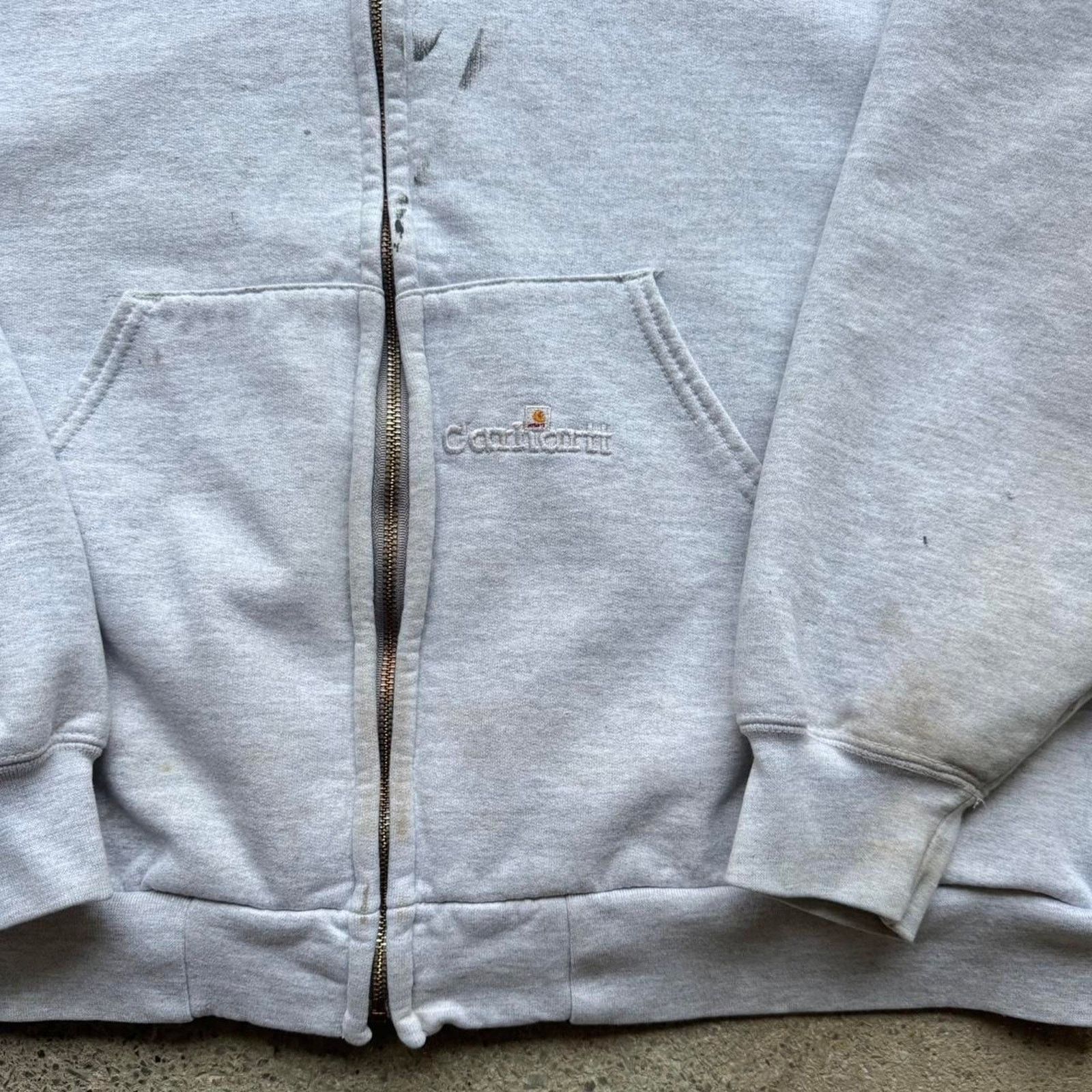 Carhartt 90s Embroidered Carhartt Thermal Lined Heavyweight Hoodie Size US XXL / EU 58 / 5 - 7 Thumbnail
