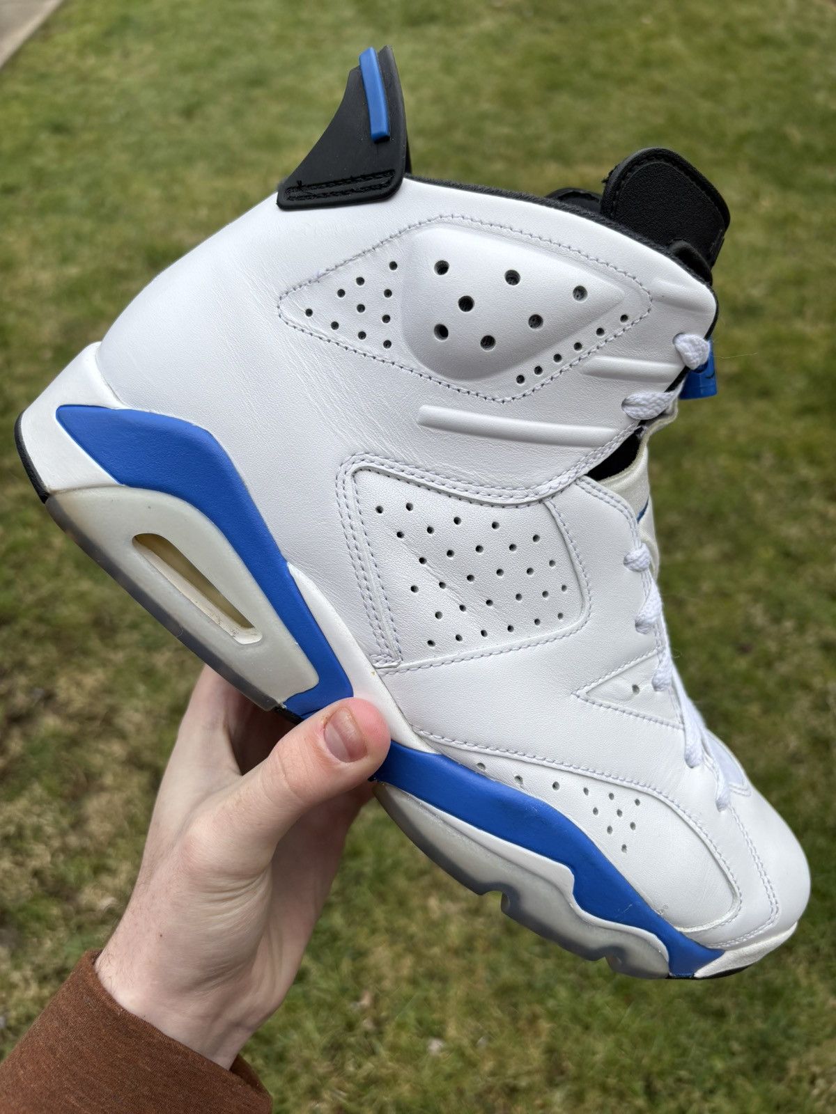 Jordan Brand Jordan 6 Retro Sport Blue 2014 Size 12 Size US 12 / EU 45 - 1 Thumbnail